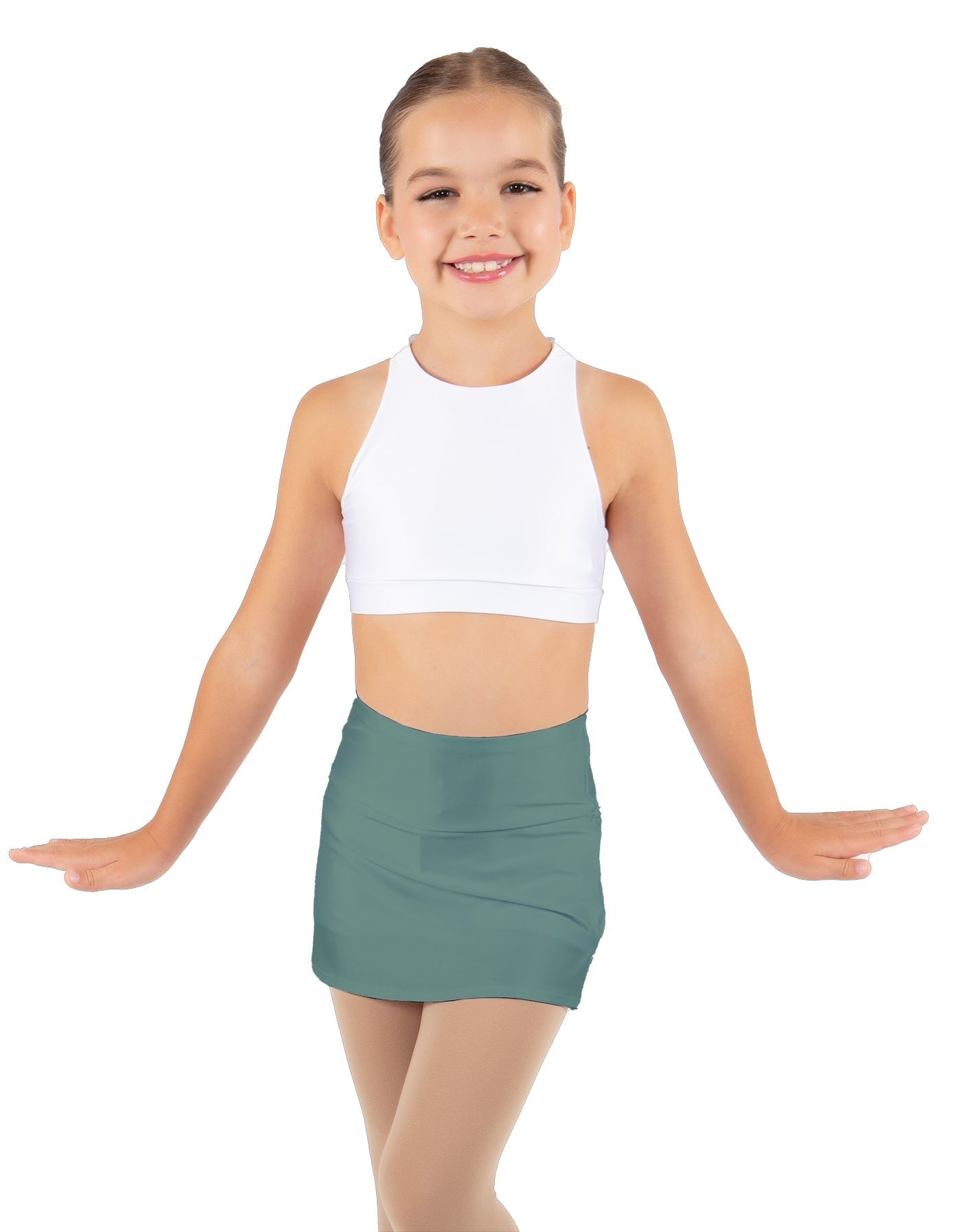Solid Lycra Cheer Skort
