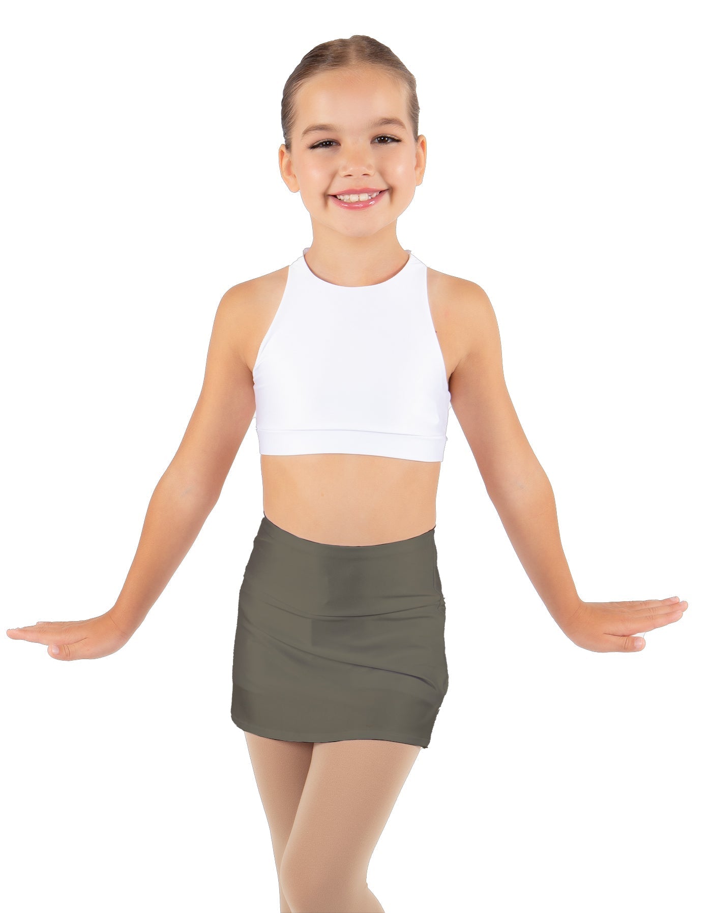 Solid Lycra Cheer Skort
