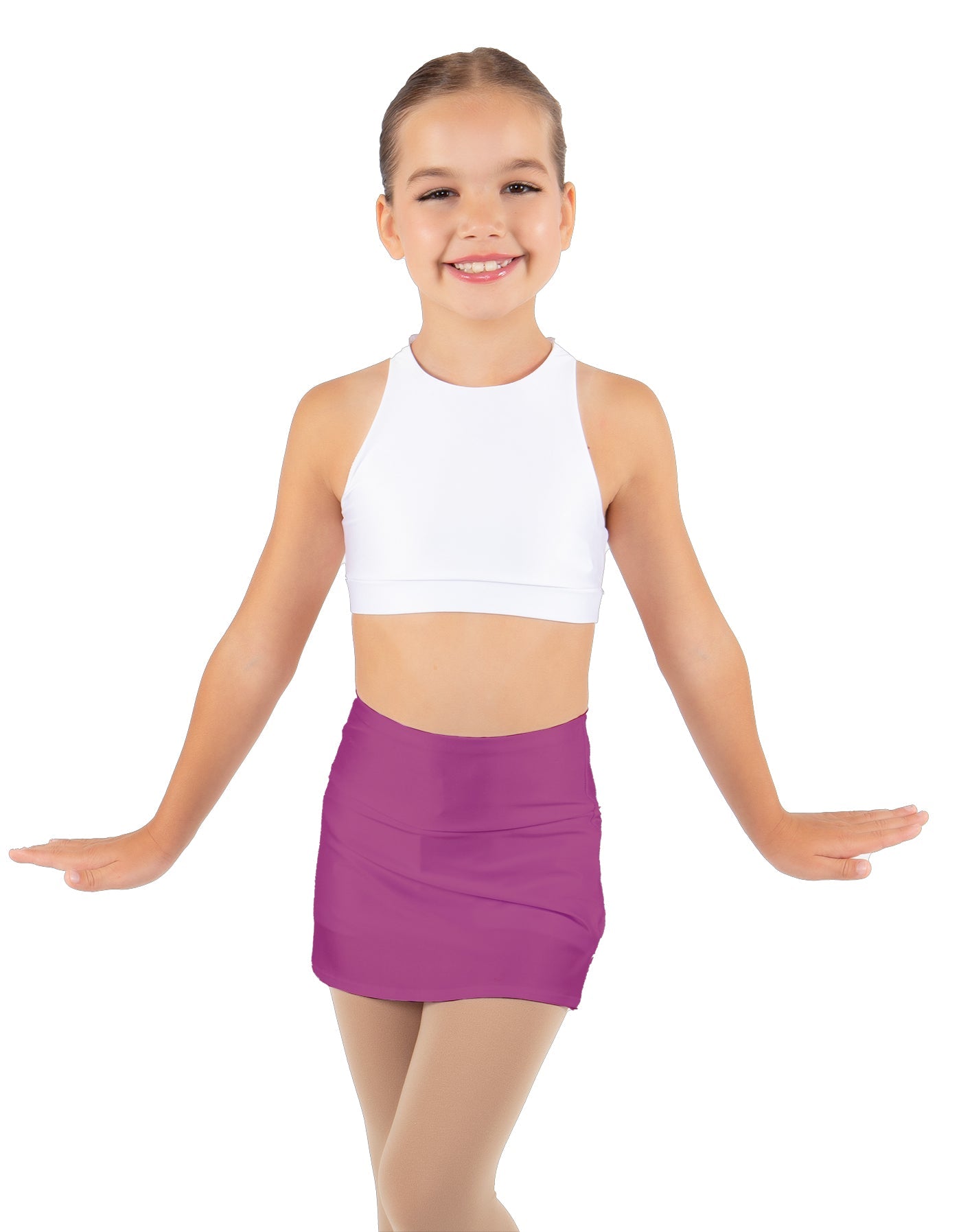 Solid Lycra Cheer Skort