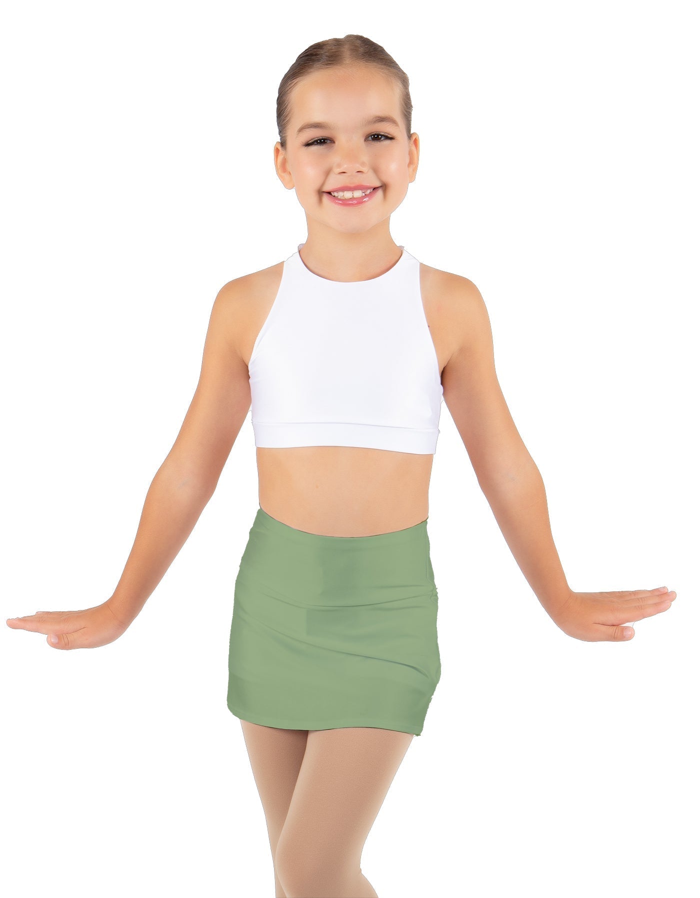 Solid Lycra Cheer Skort
