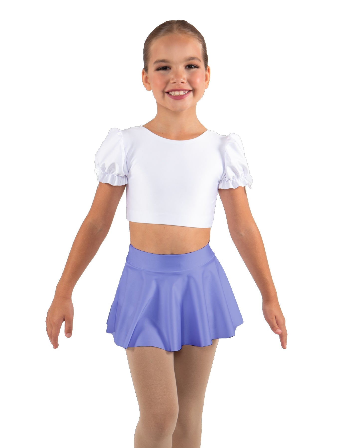 Solid Lycra Top Skirt Tall Band