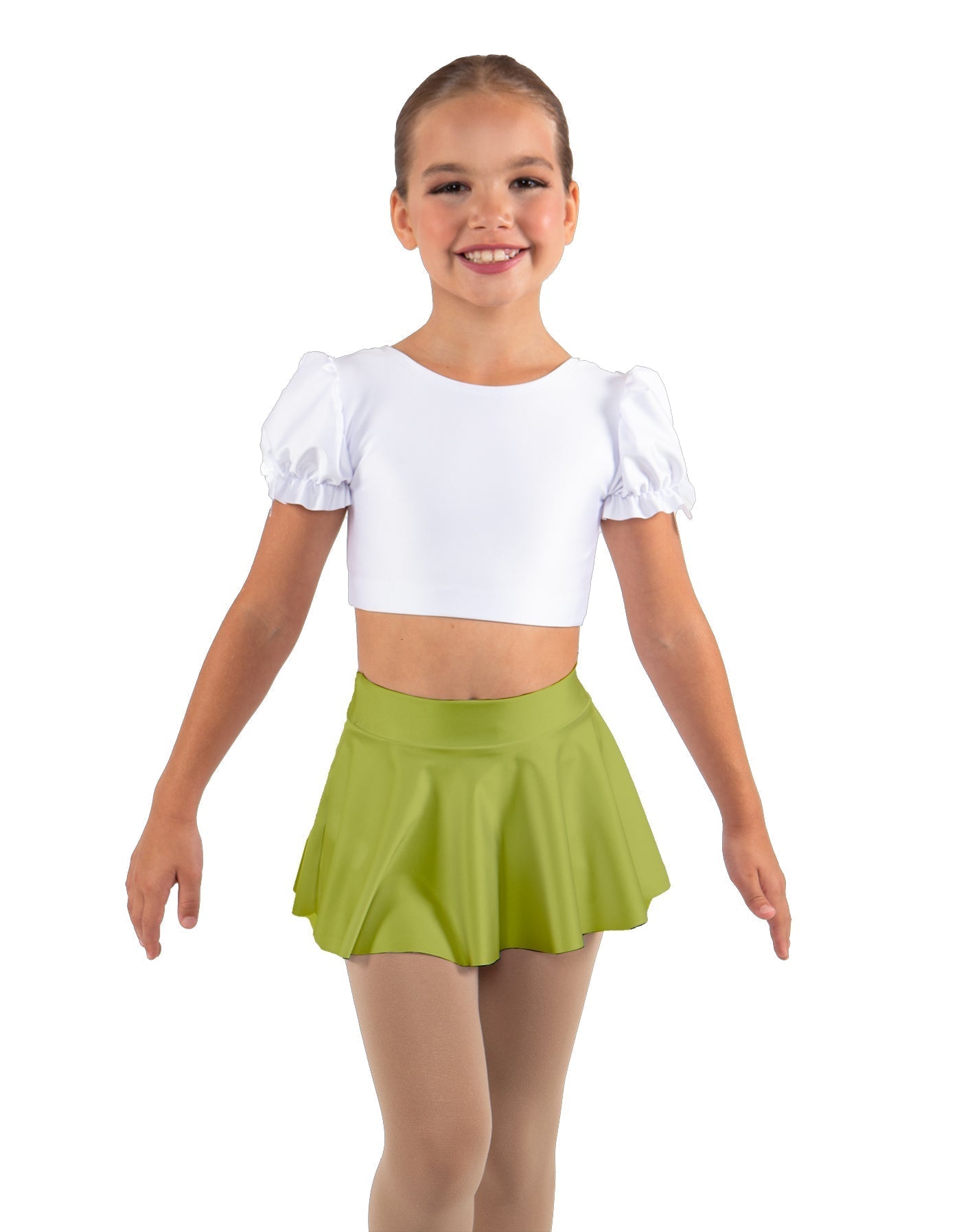 Solid Lycra Top Skirt Tall Band