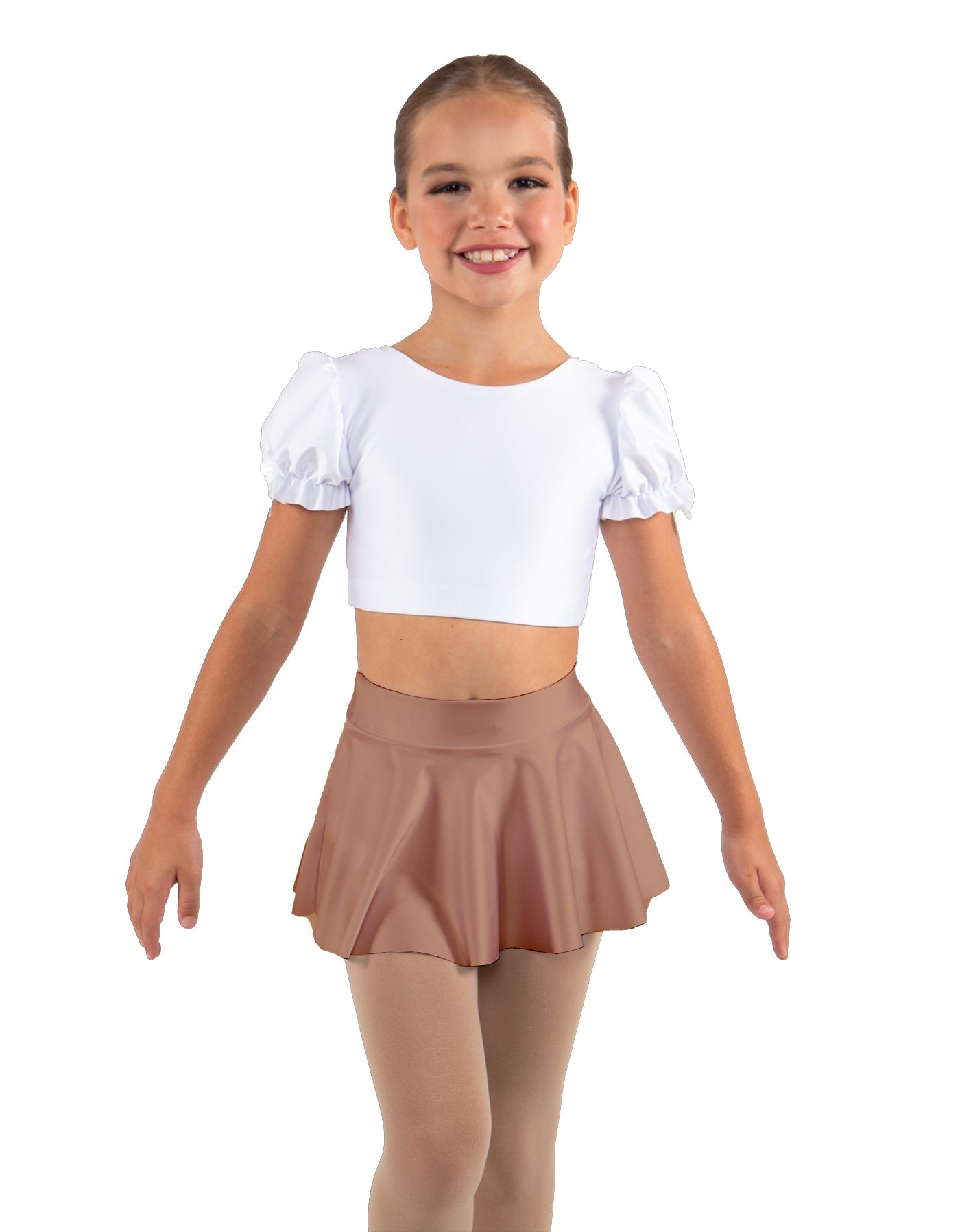 Solid Lycra Top Skirt Tall Band