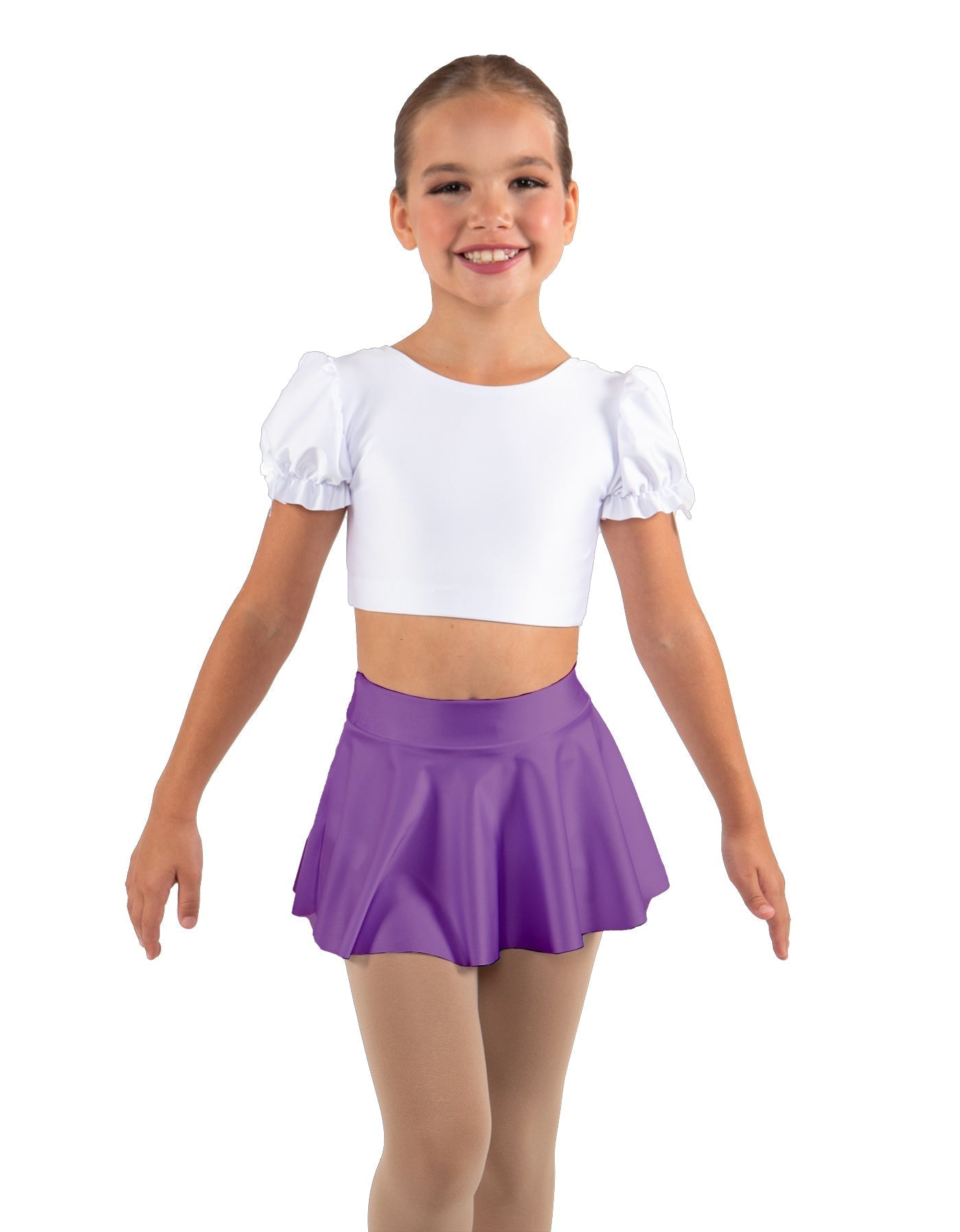 Solid Lycra Top Skirt Tall Band