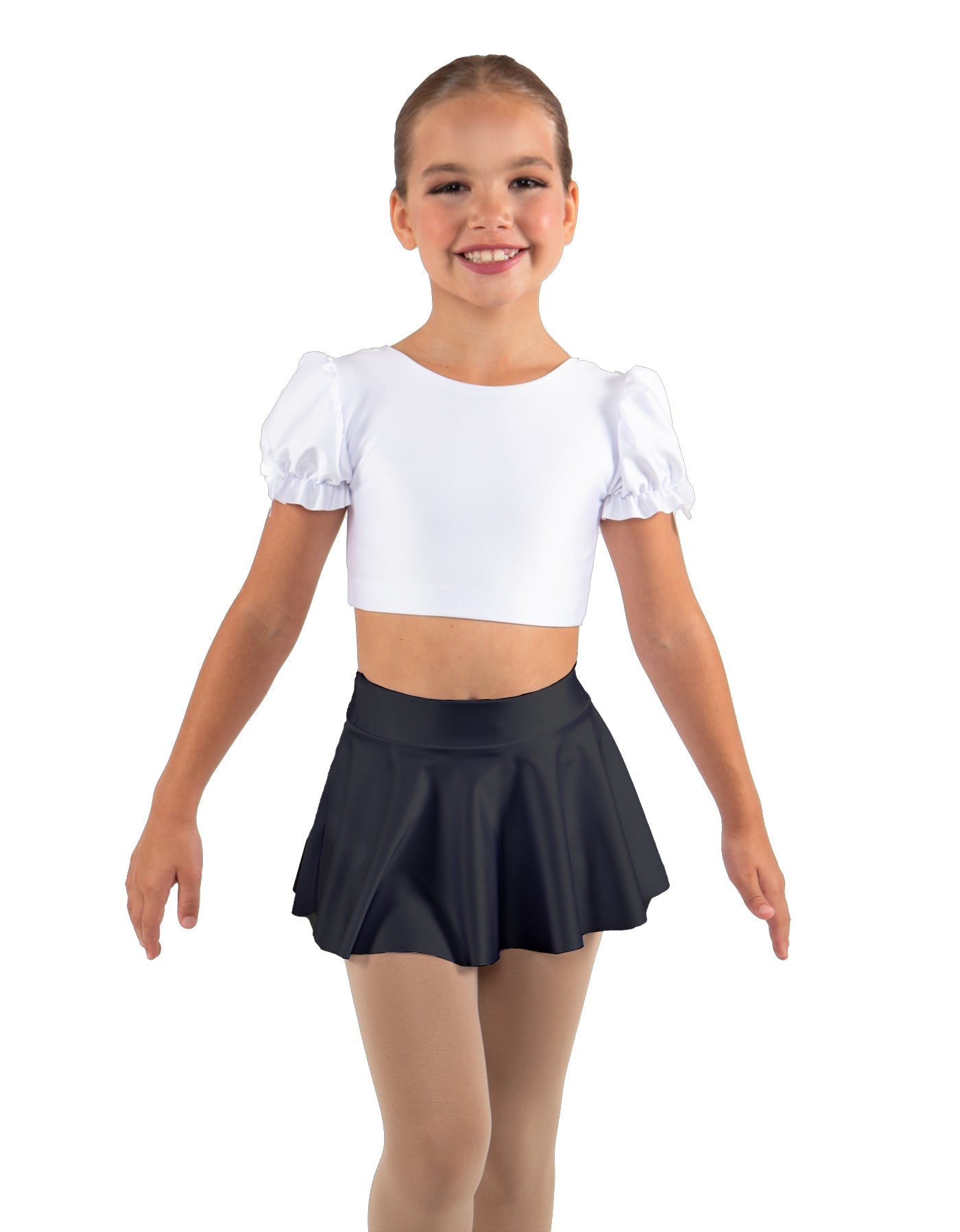 Solid Lycra Top Skirt Tall Band