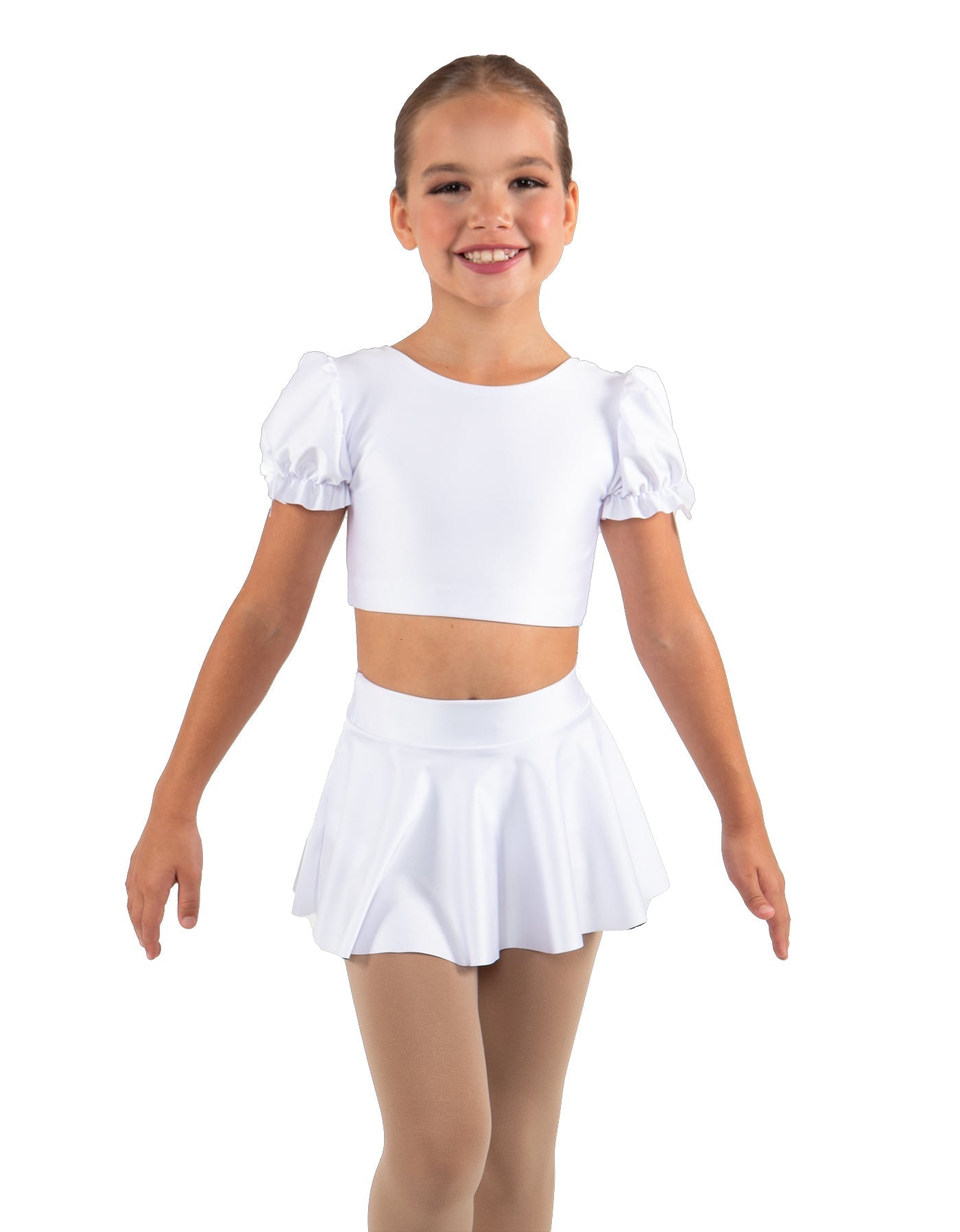 Solid Lycra Top Skirt Tall Band
