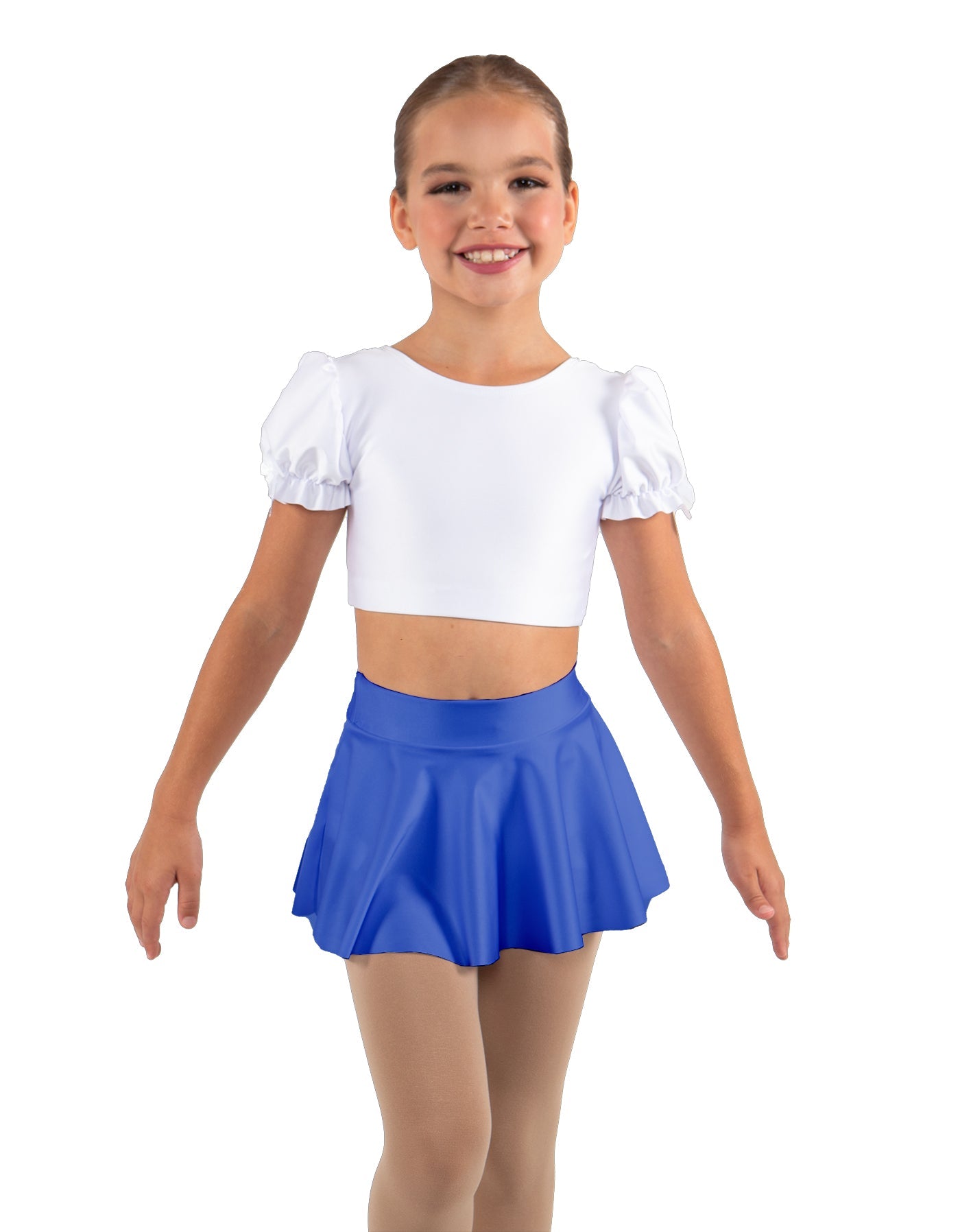 Solid Lycra Top Skirt Tall Band
