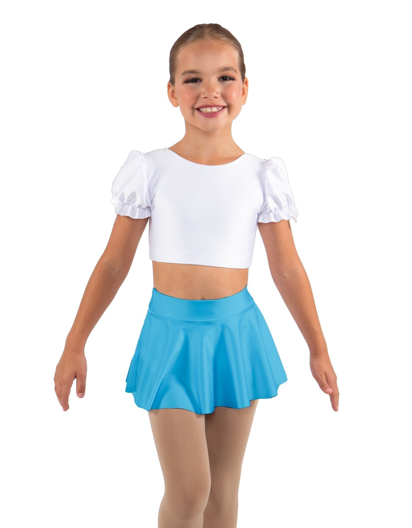 Solid Lycra Top Skirt Tall Band