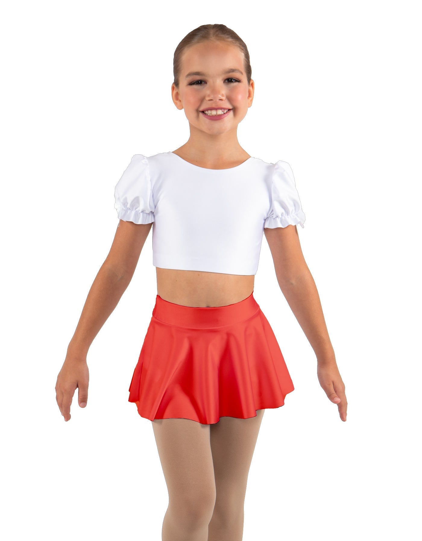 Solid Lycra Top Skirt Tall Band