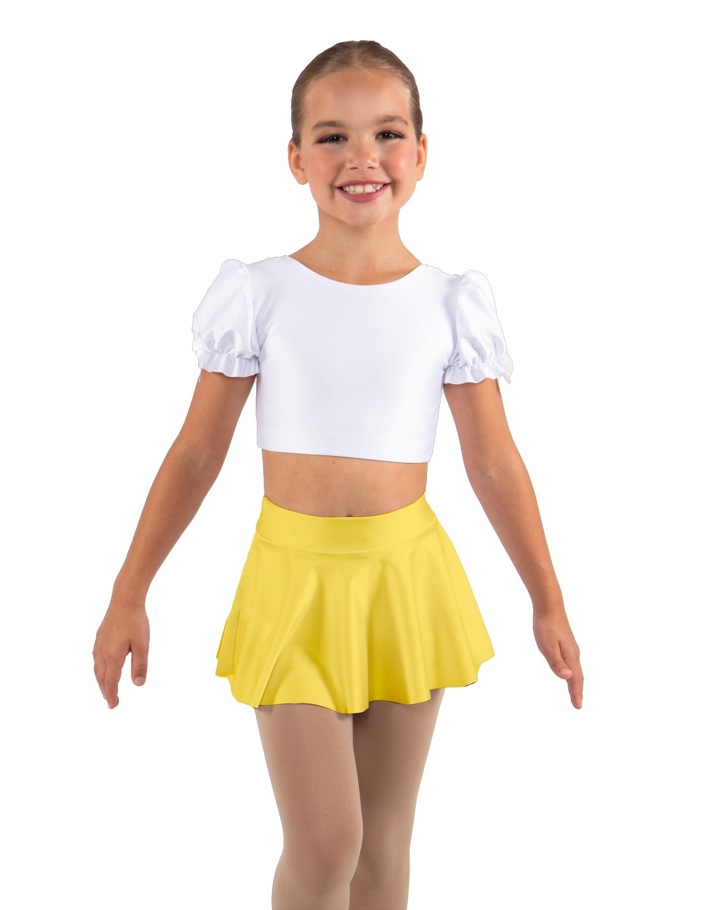 Solid Lycra Top Skirt Tall Band