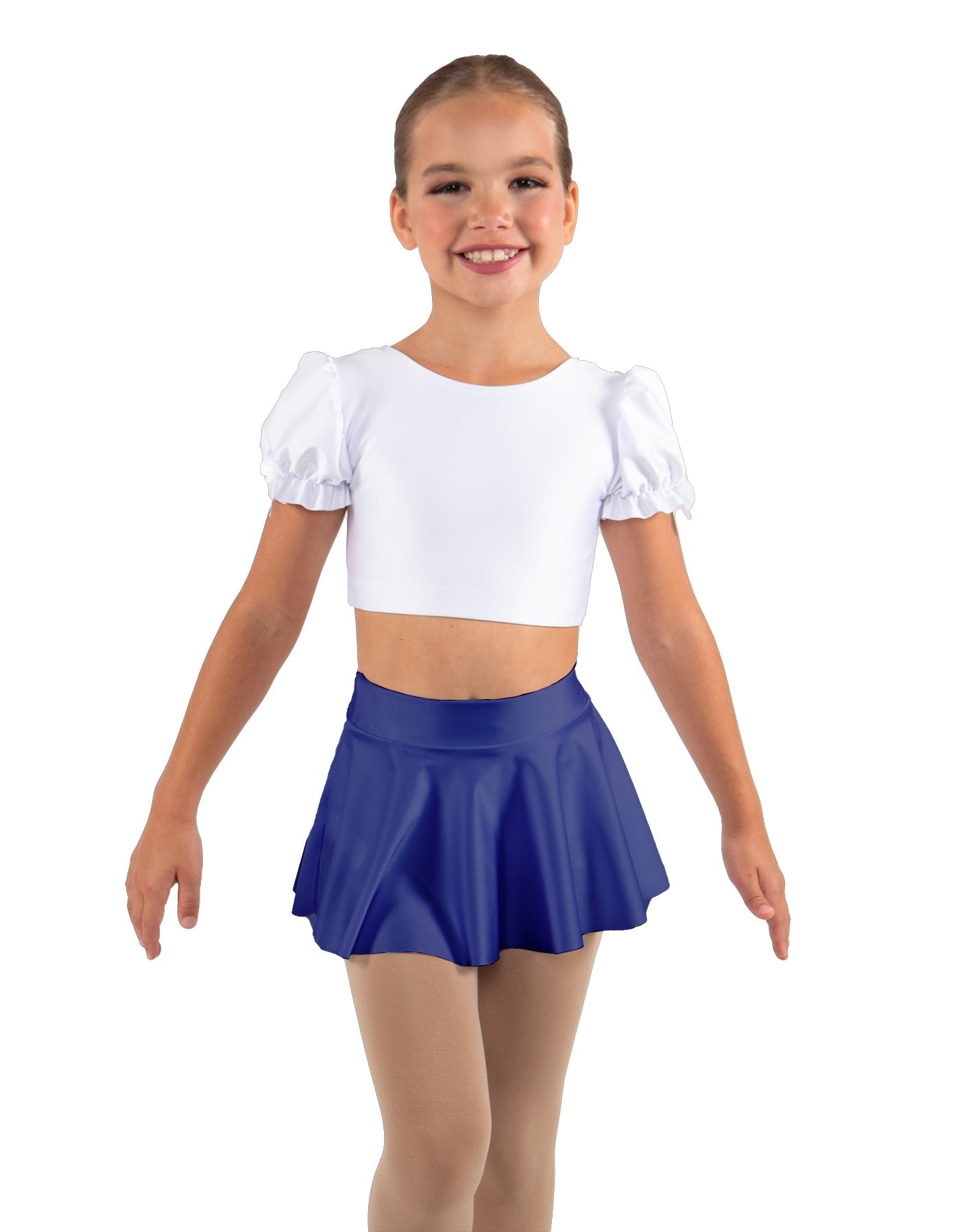 Solid Lycra Top Skirt Tall Band
