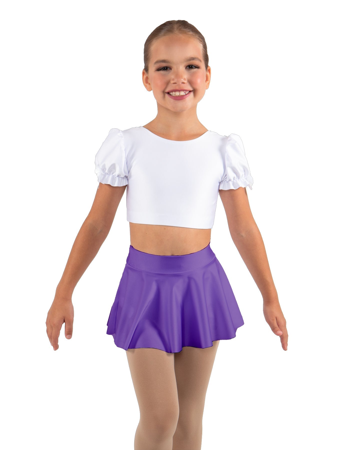Solid Lycra Top Skirt Tall Band