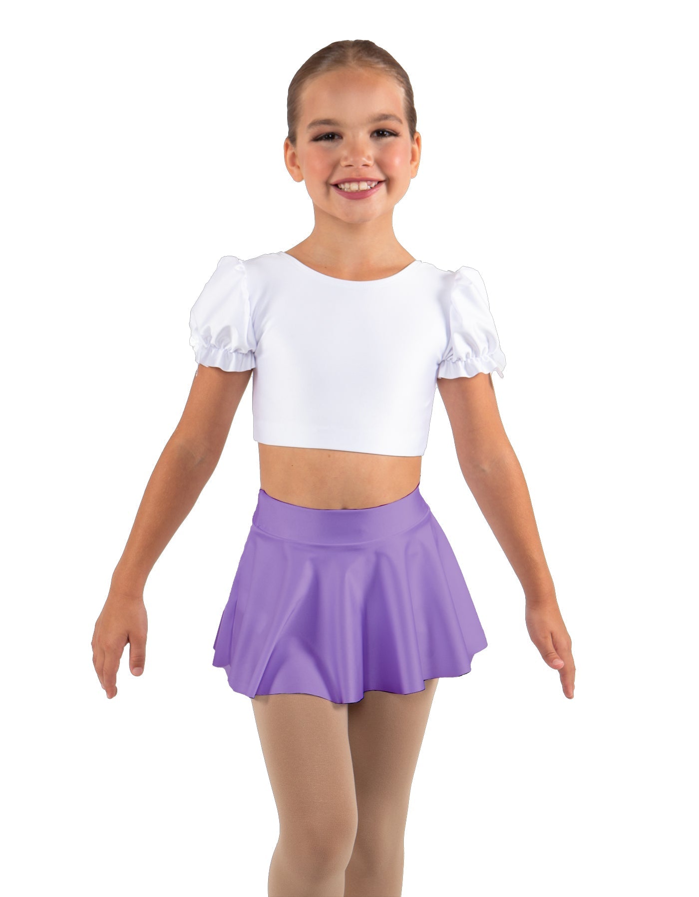 Solid Lycra Top Skirt Tall Band