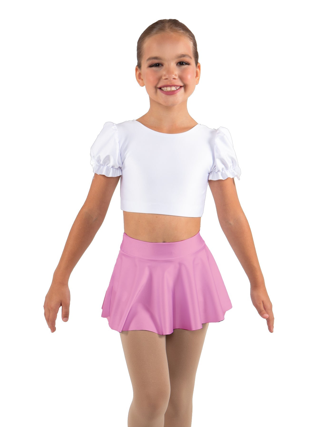 Solid Lycra Top Skirt Tall Band