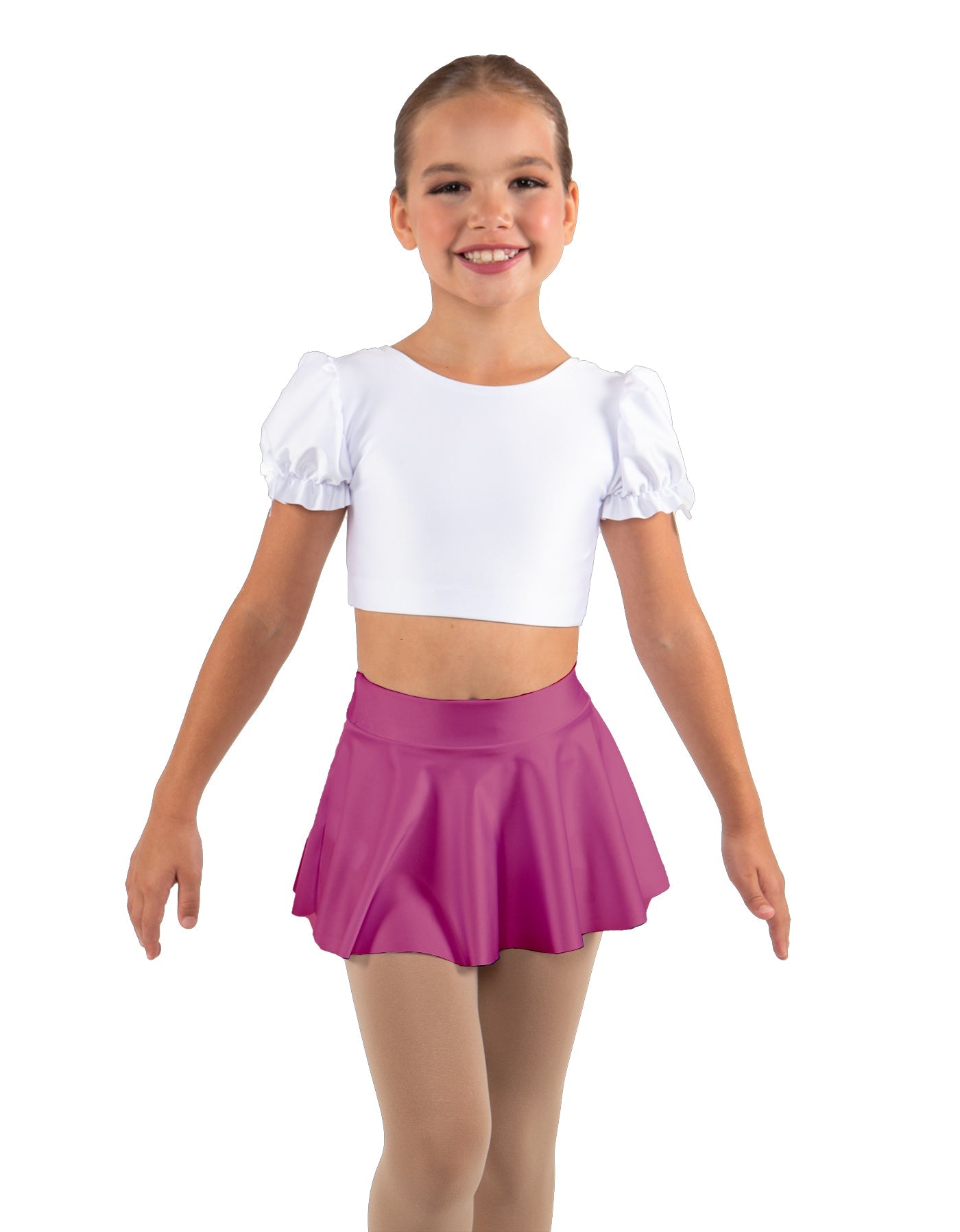 Solid Lycra Top Skirt Tall Band