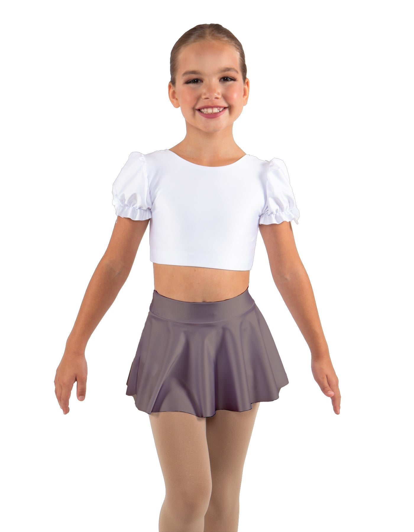 Solid Lycra Top Skirt Tall Band