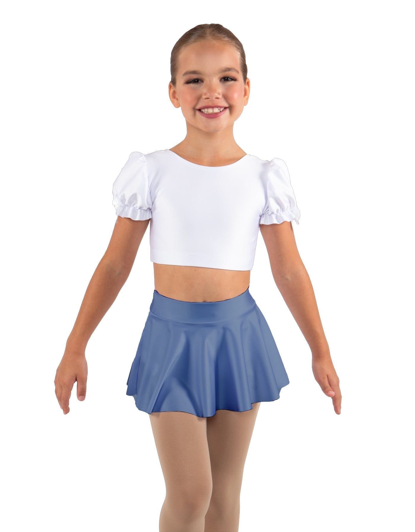 Solid Lycra Top Skirt Tall Band