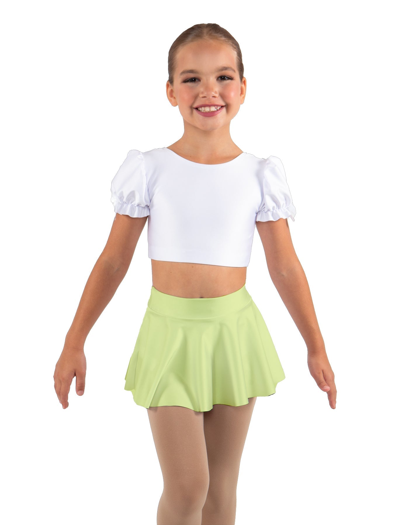 Solid Lycra Top Skirt Tall Band