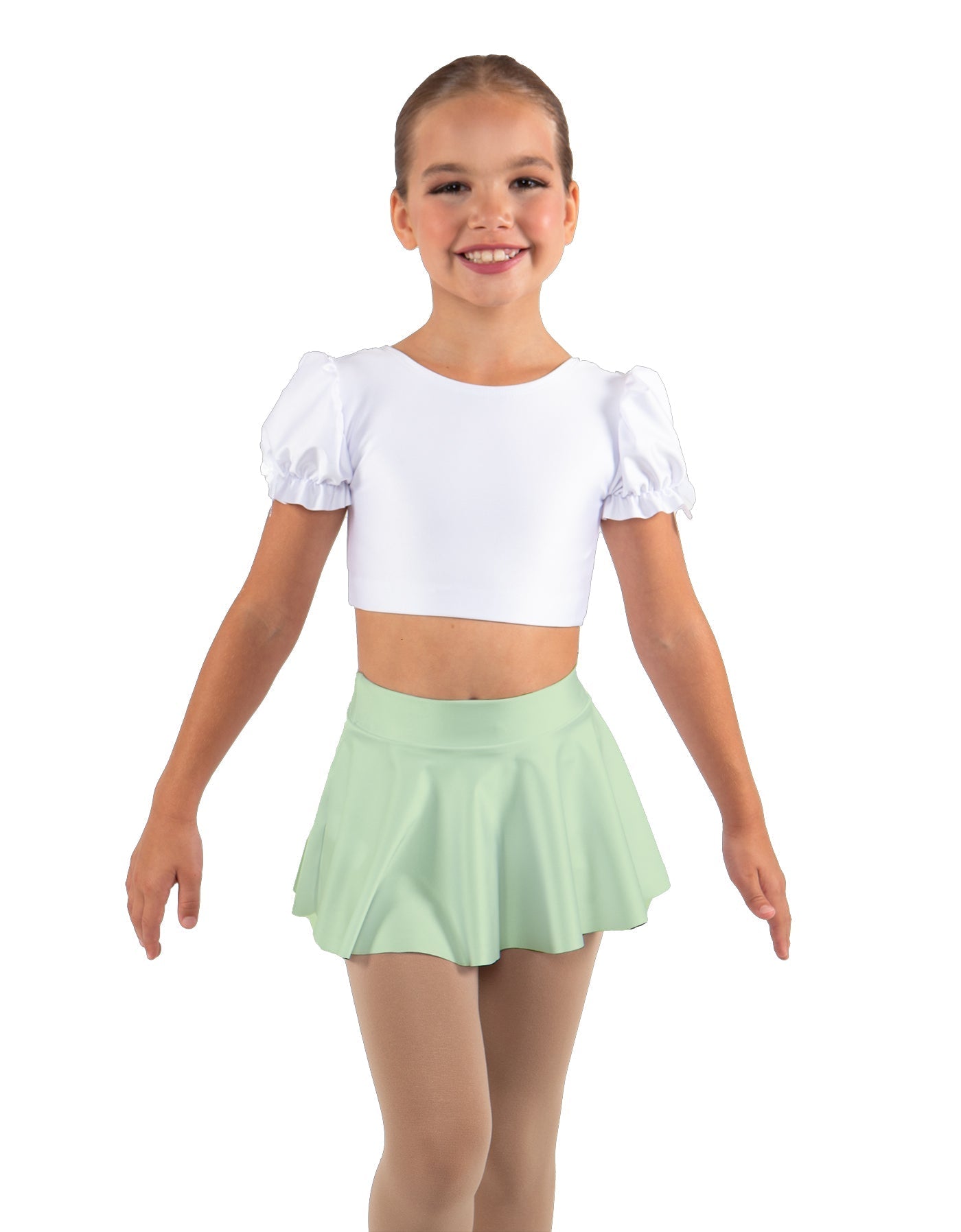 Solid Lycra Top Skirt Tall Band