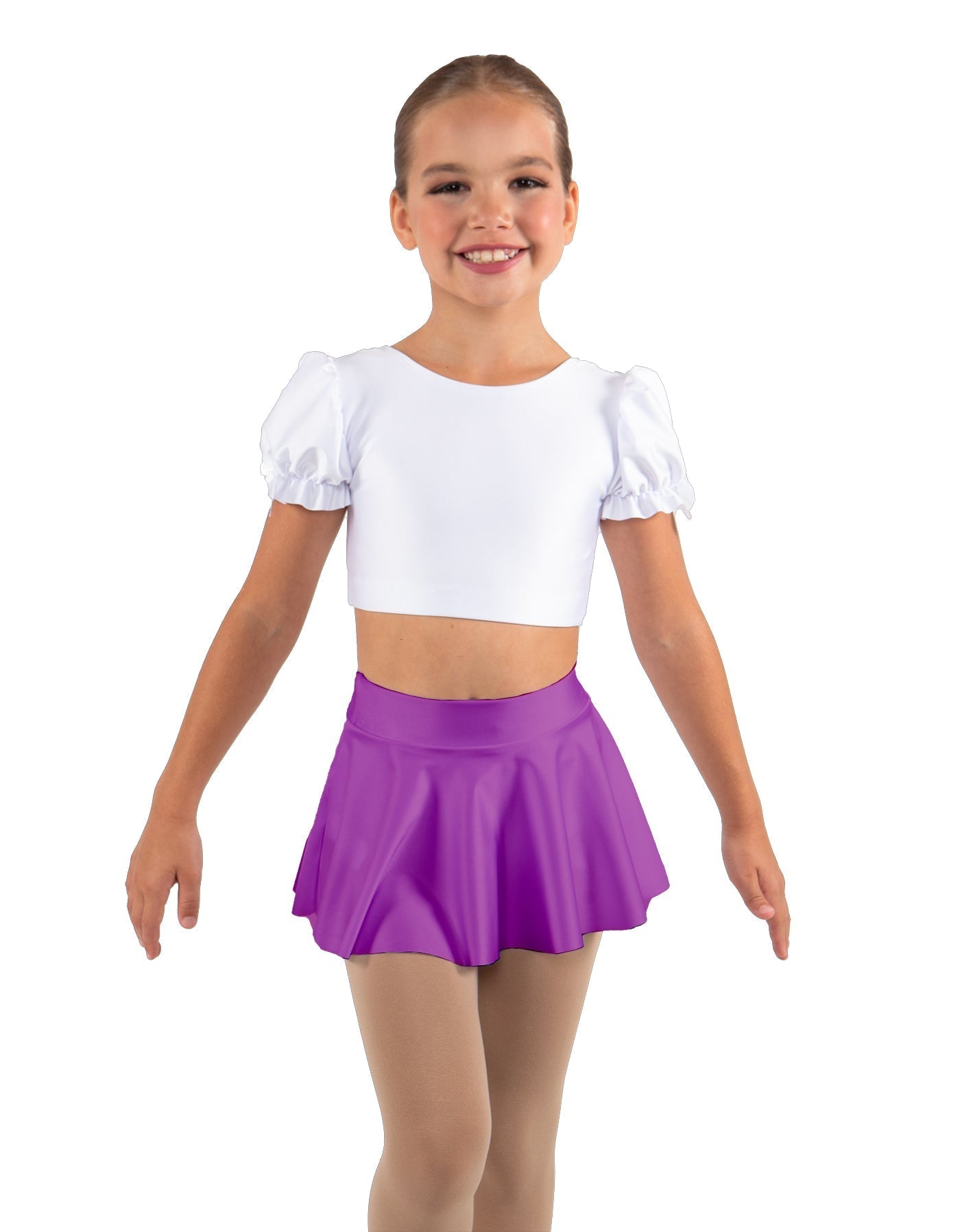 Solid Lycra Top Skirt Tall Band