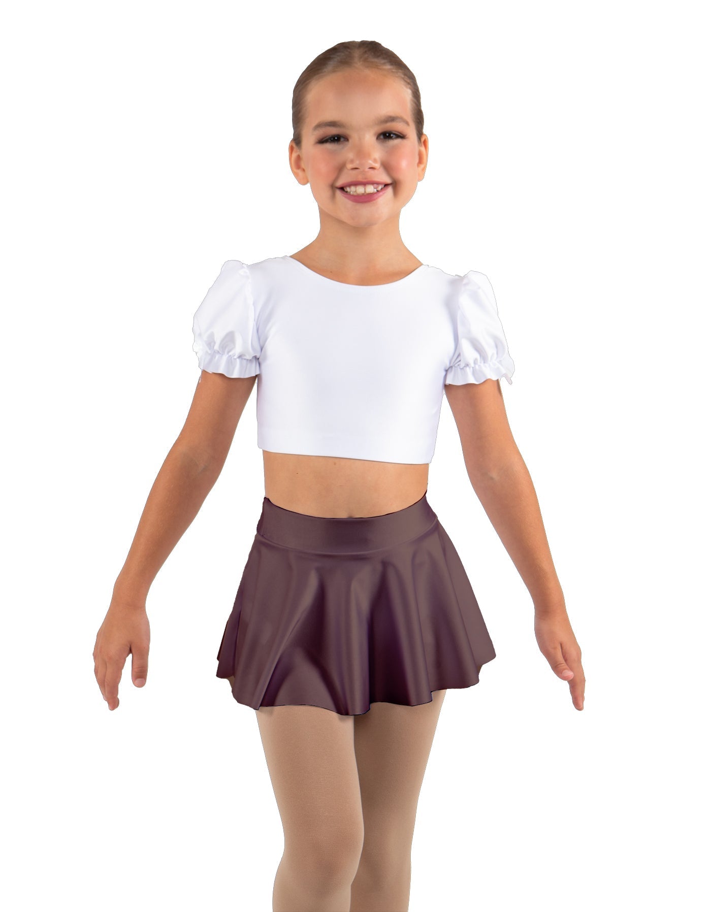 Solid Lycra Top Skirt Tall Band
