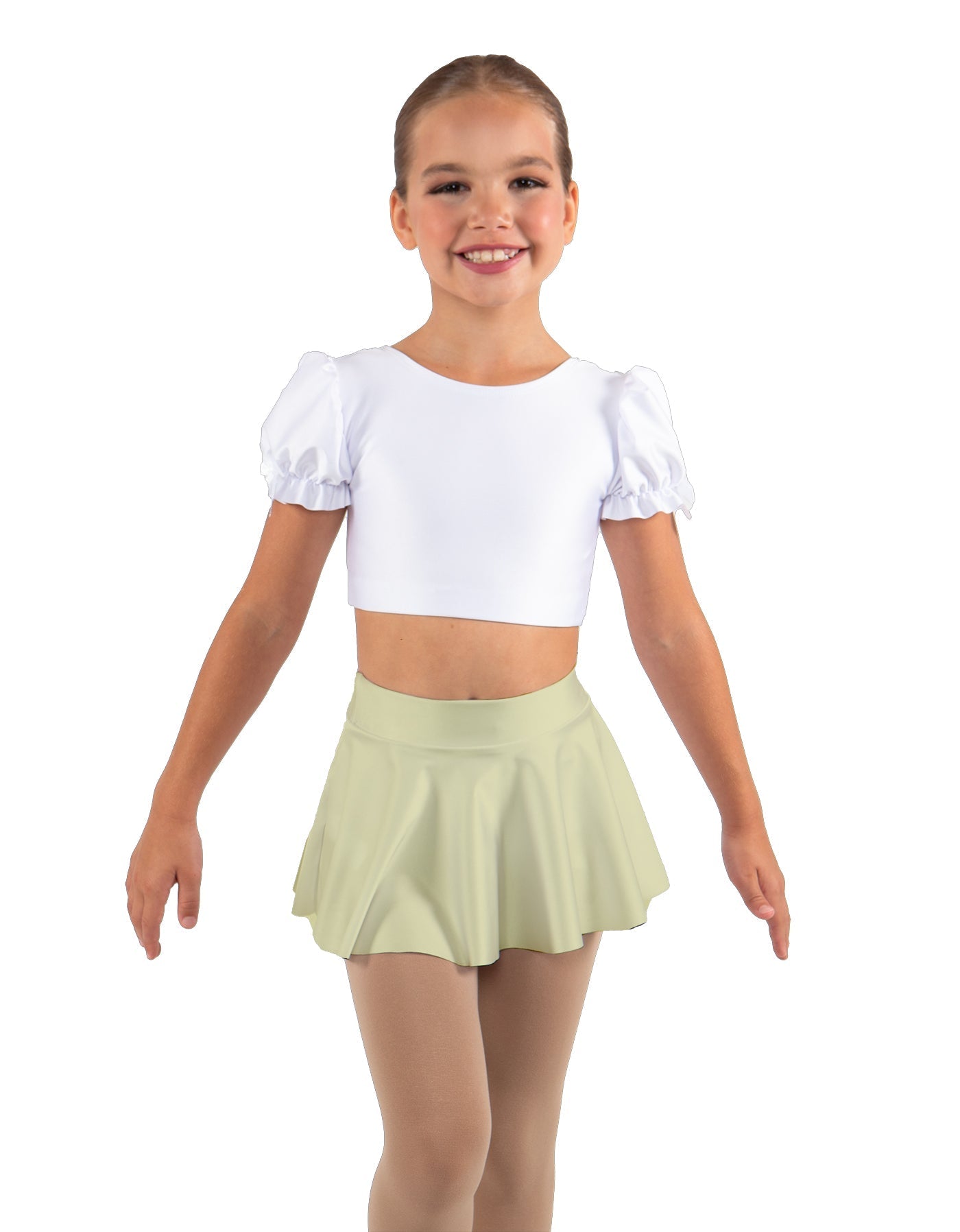 Solid Lycra Top Skirt Tall Band