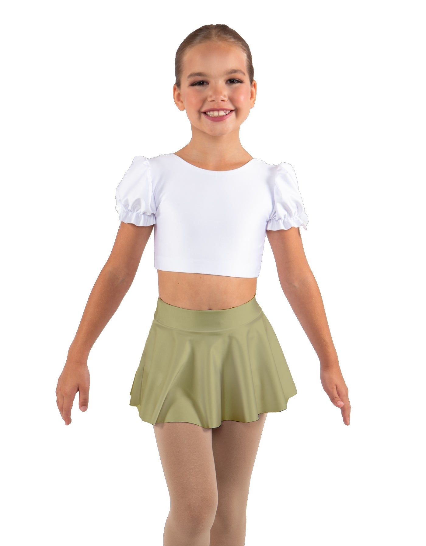 Solid Lycra Top Skirt Tall Band