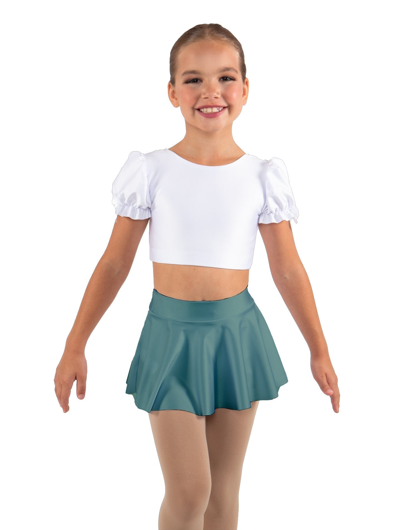 Solid Lycra Top Skirt Tall Band
