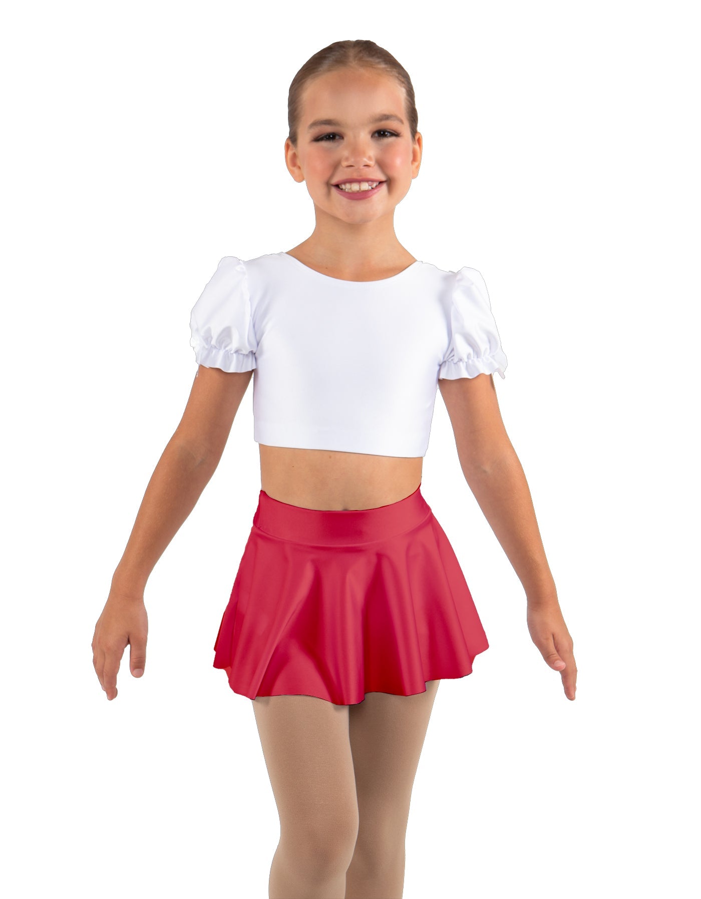 Solid Lycra Top Skirt Tall Band