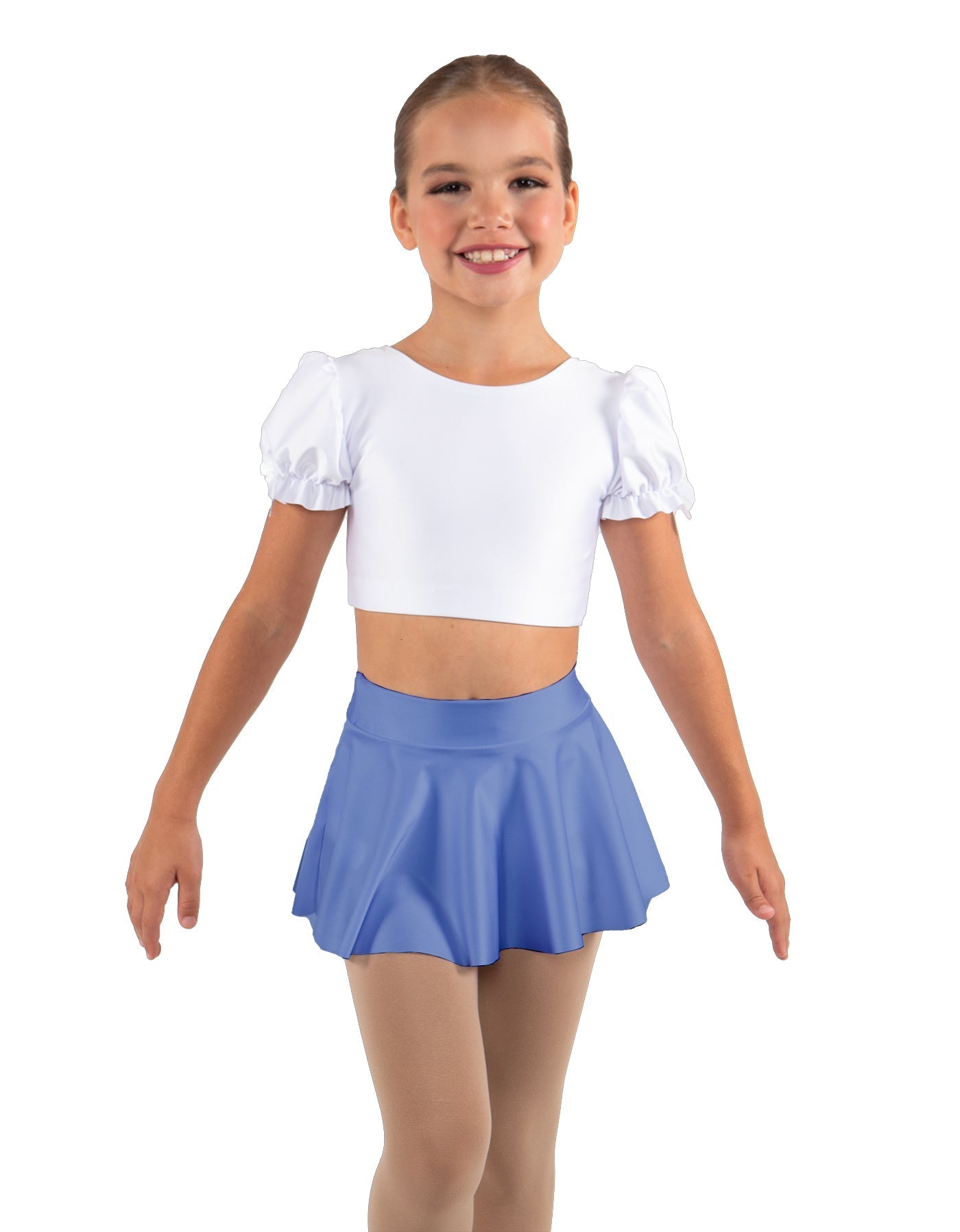 Solid Lycra Top Skirt Tall Band