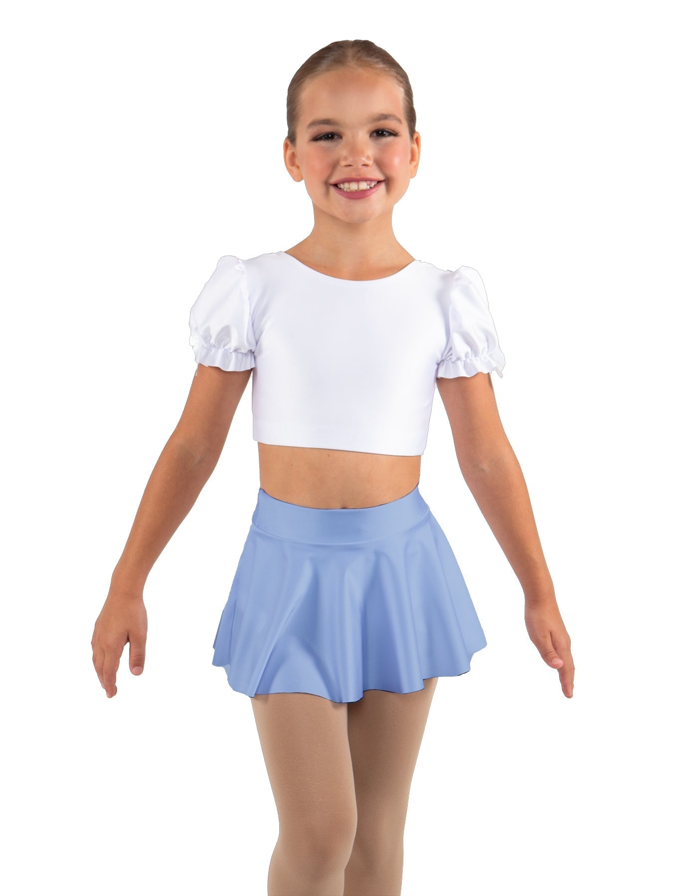 Solid Lycra Top Skirt Tall Band