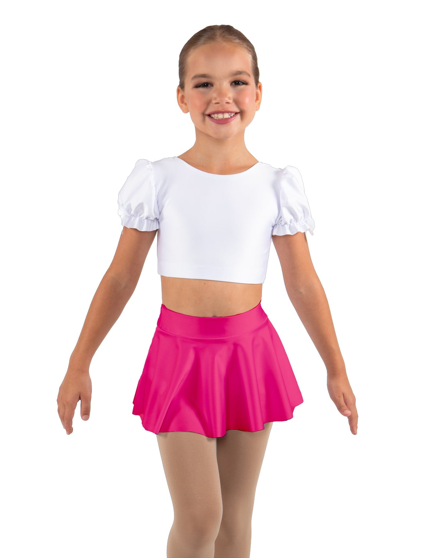 Solid Lycra Top Skirt Tall Band