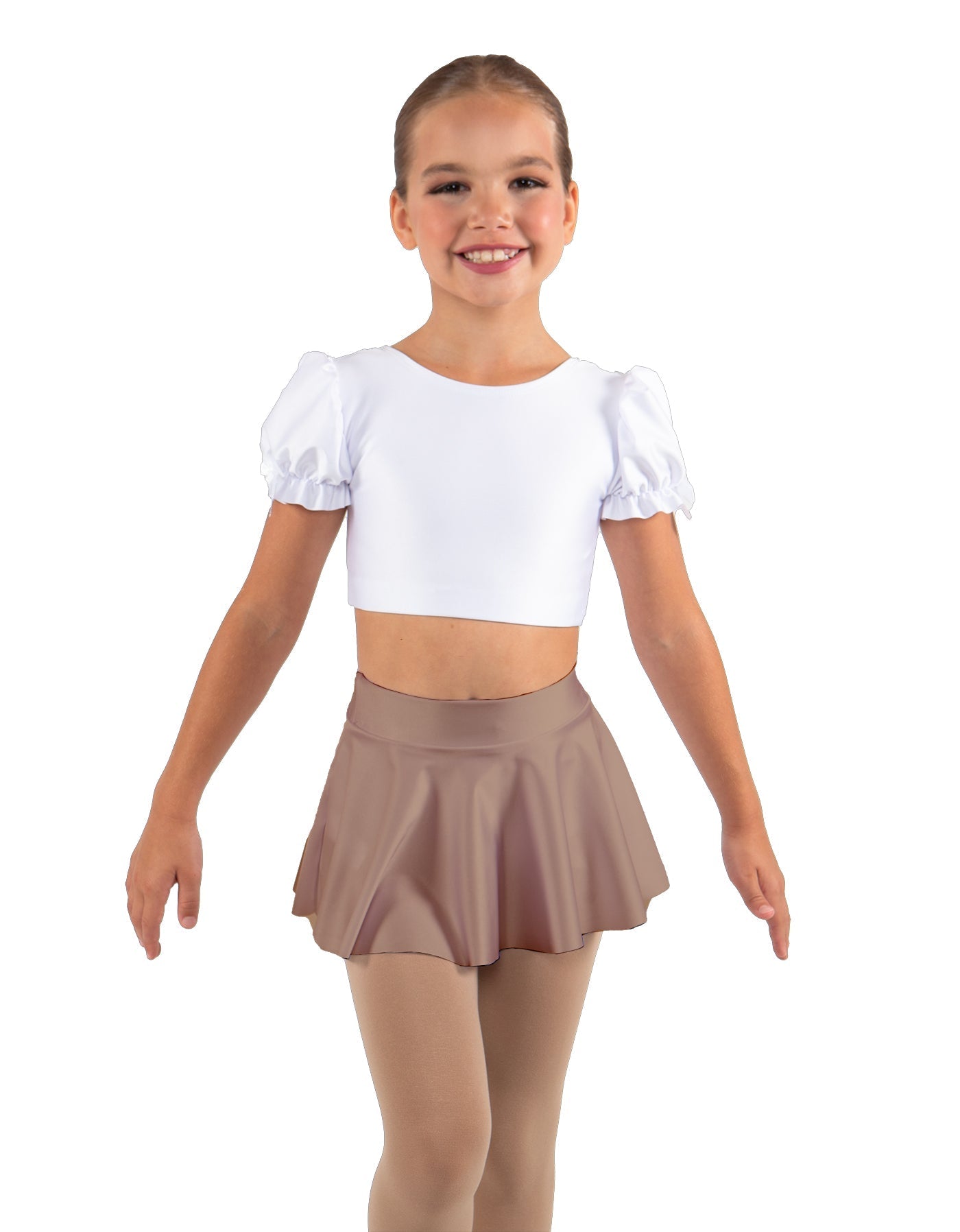 Solid Lycra Top Skirt Tall Band