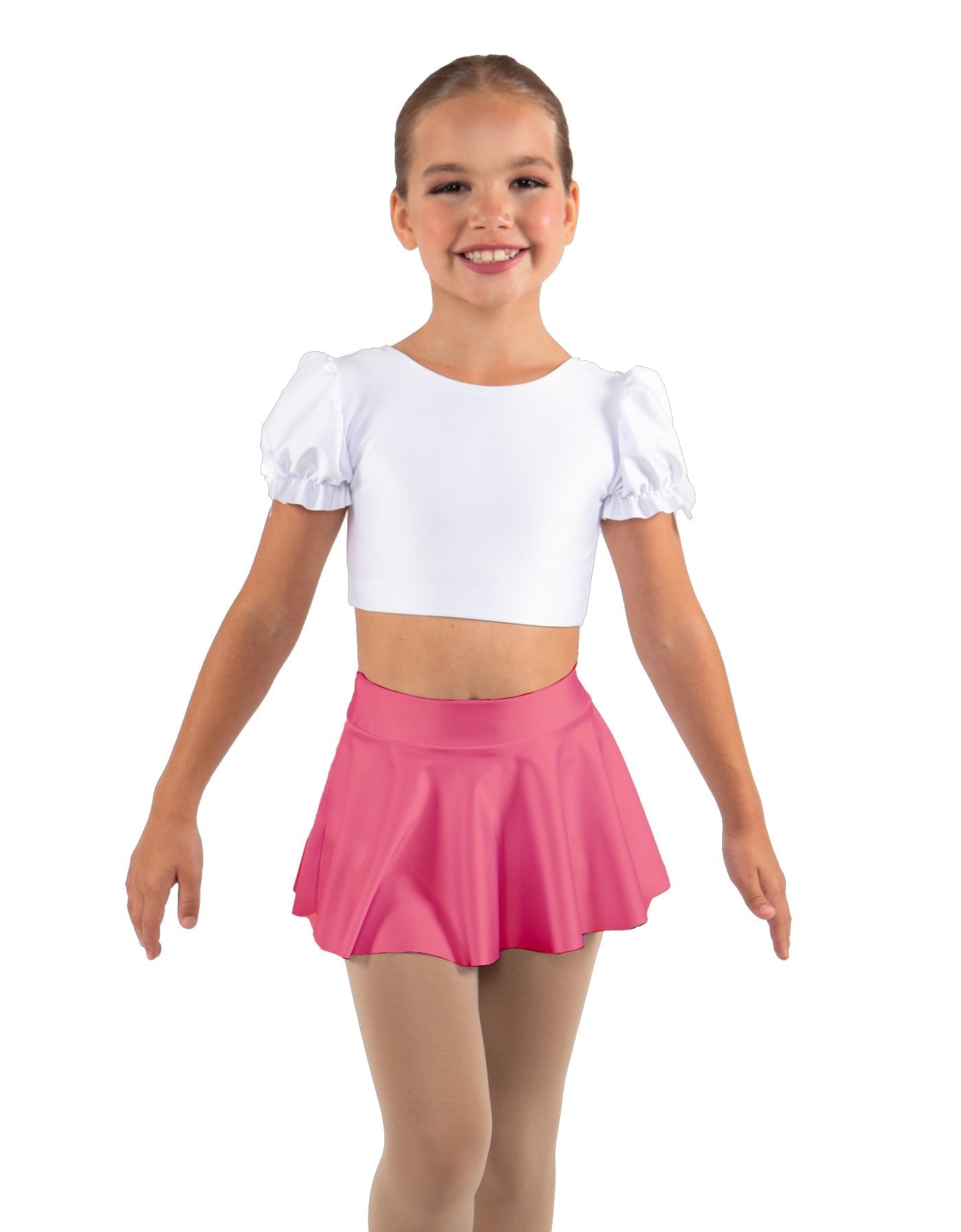 Solid Lycra Top Skirt Tall Band