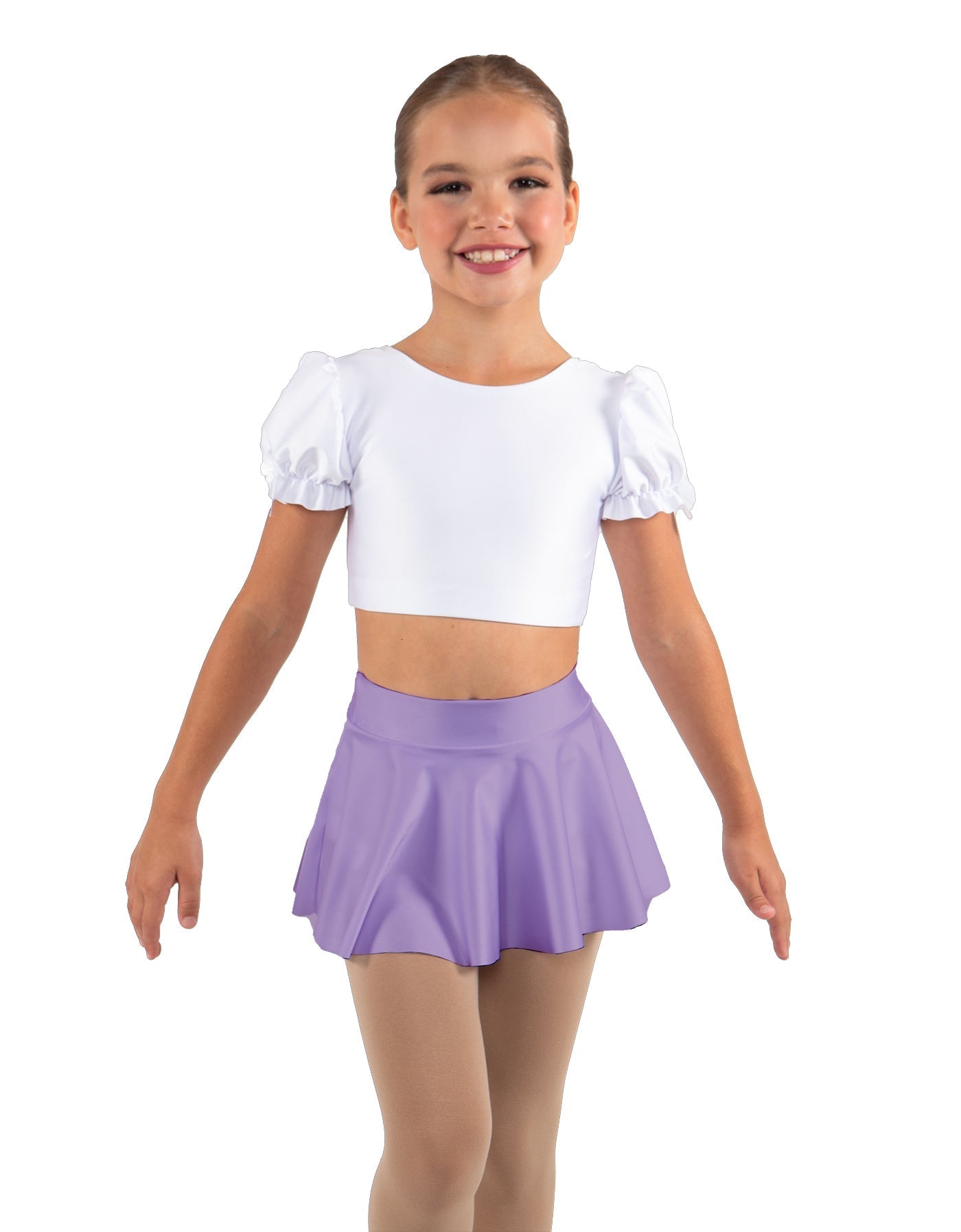 Solid Lycra Top Skirt Tall Band