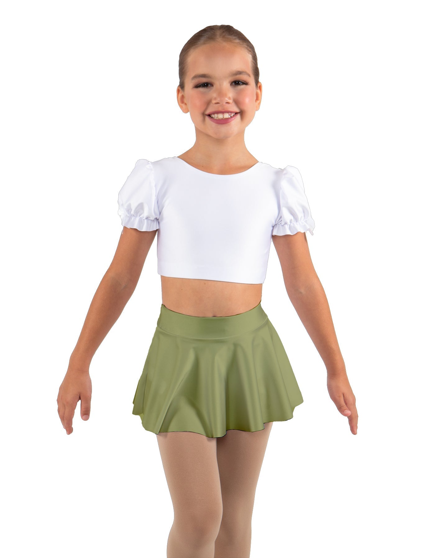 Solid Lycra Top Skirt Tall Band