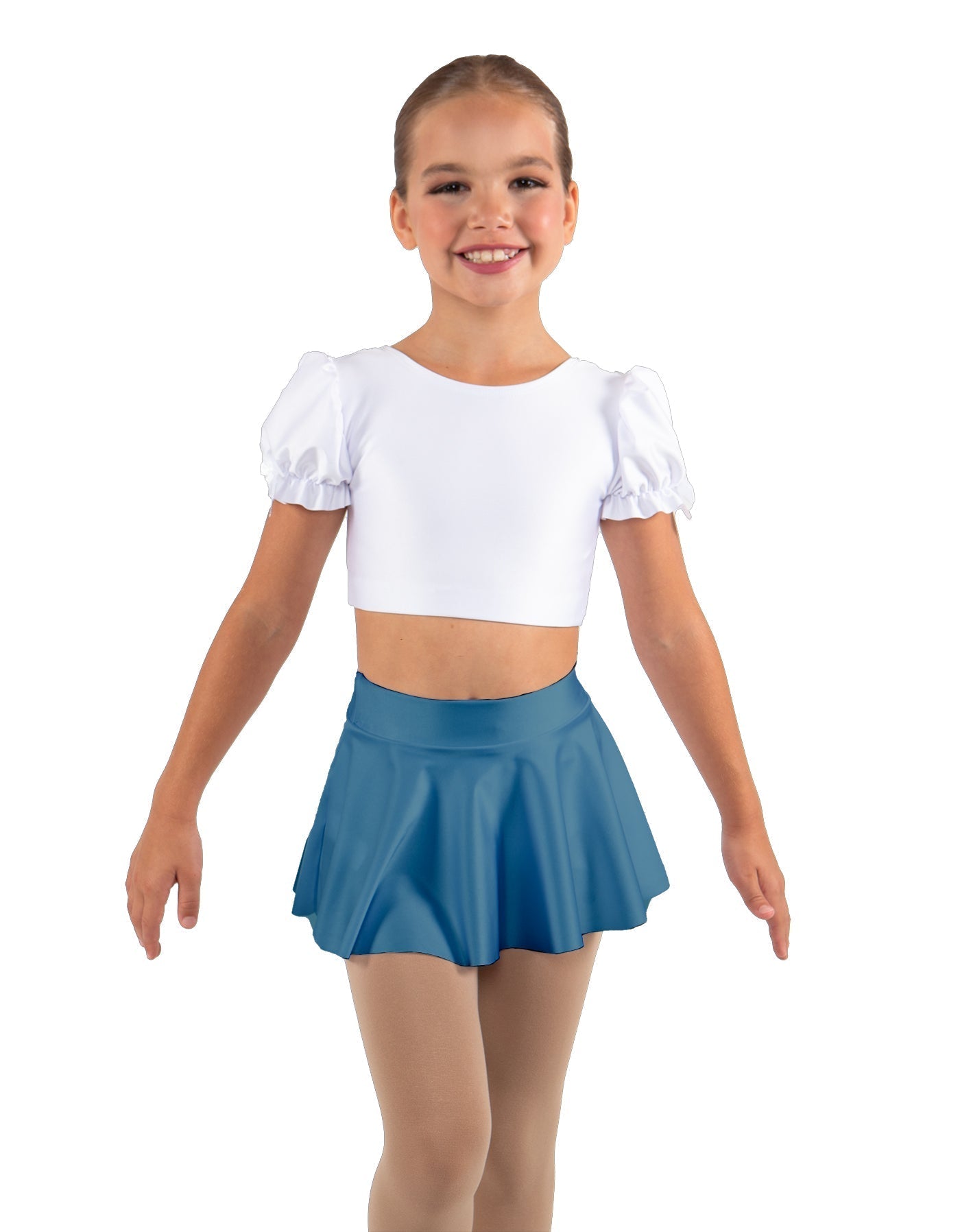 Solid Lycra Top Skirt Tall Band