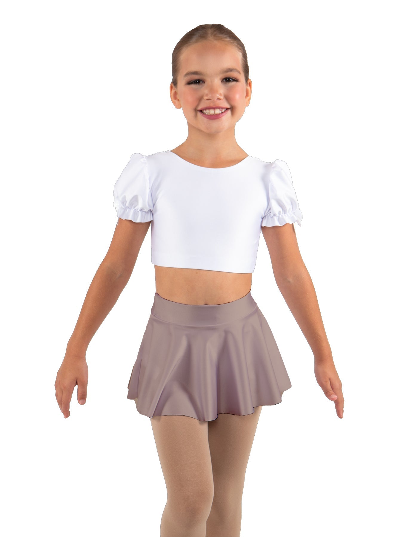 Solid Lycra Top Skirt Tall Band