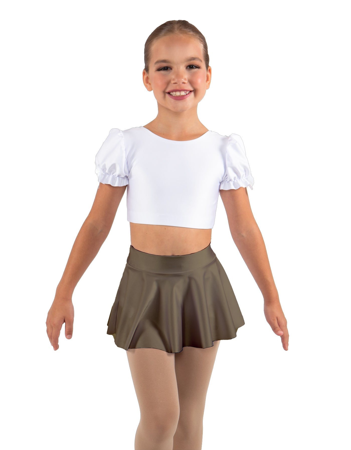 Solid Lycra Top Skirt Tall Band