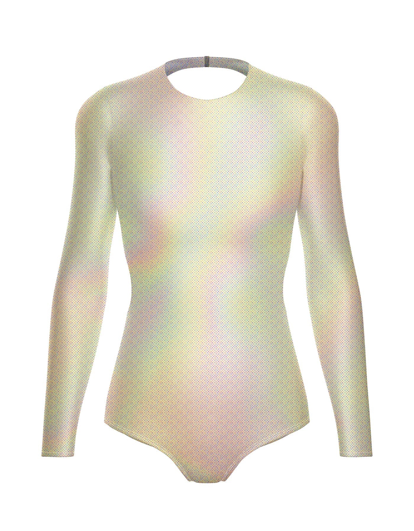 Hologram LS Leotard Triangle Back
