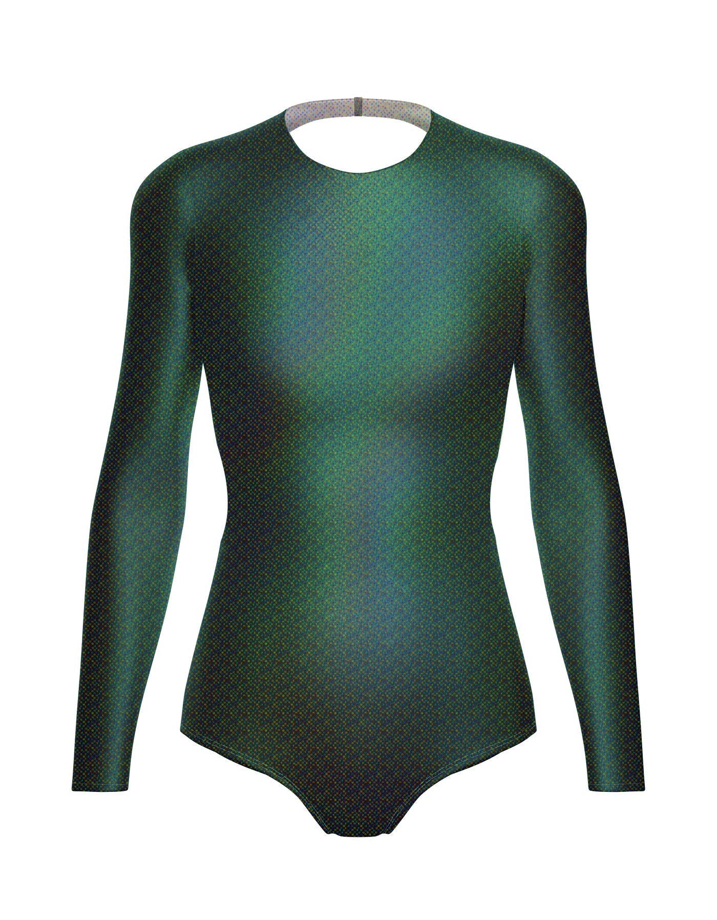 Hologram LS Leotard Triangle Back