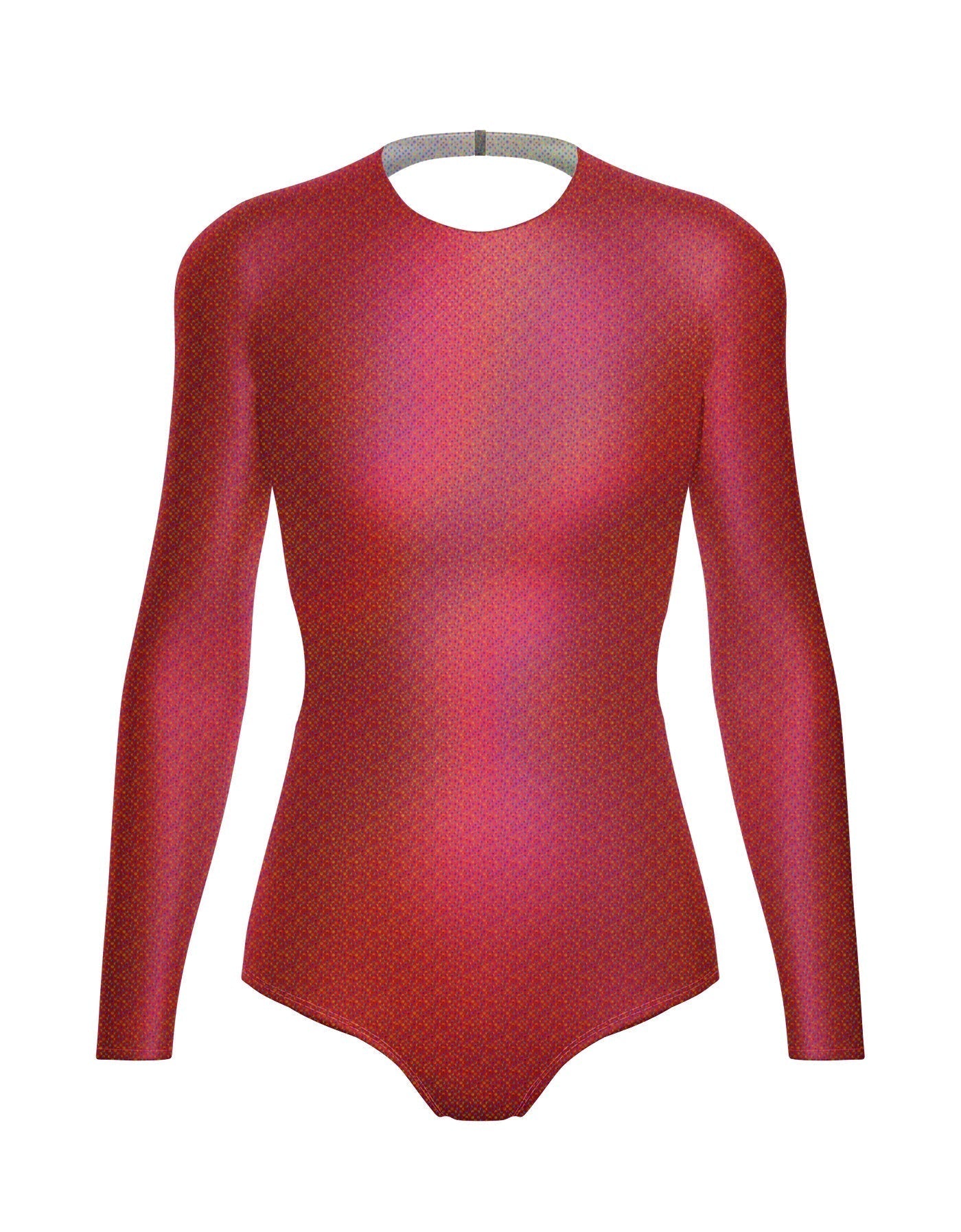 Hologram LS Leotard Triangle Back