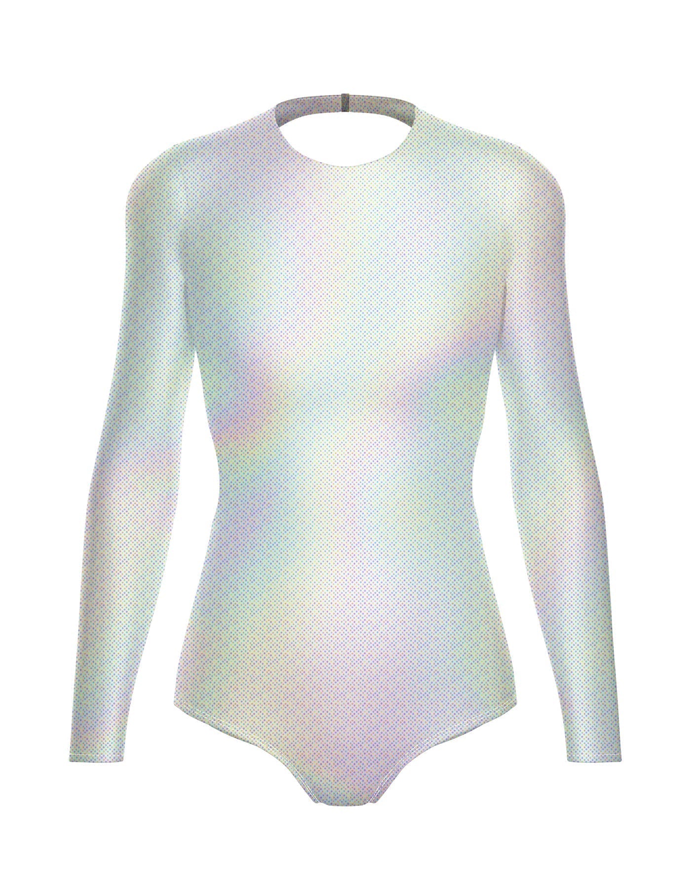 Hologram LS Leotard Triangle Back