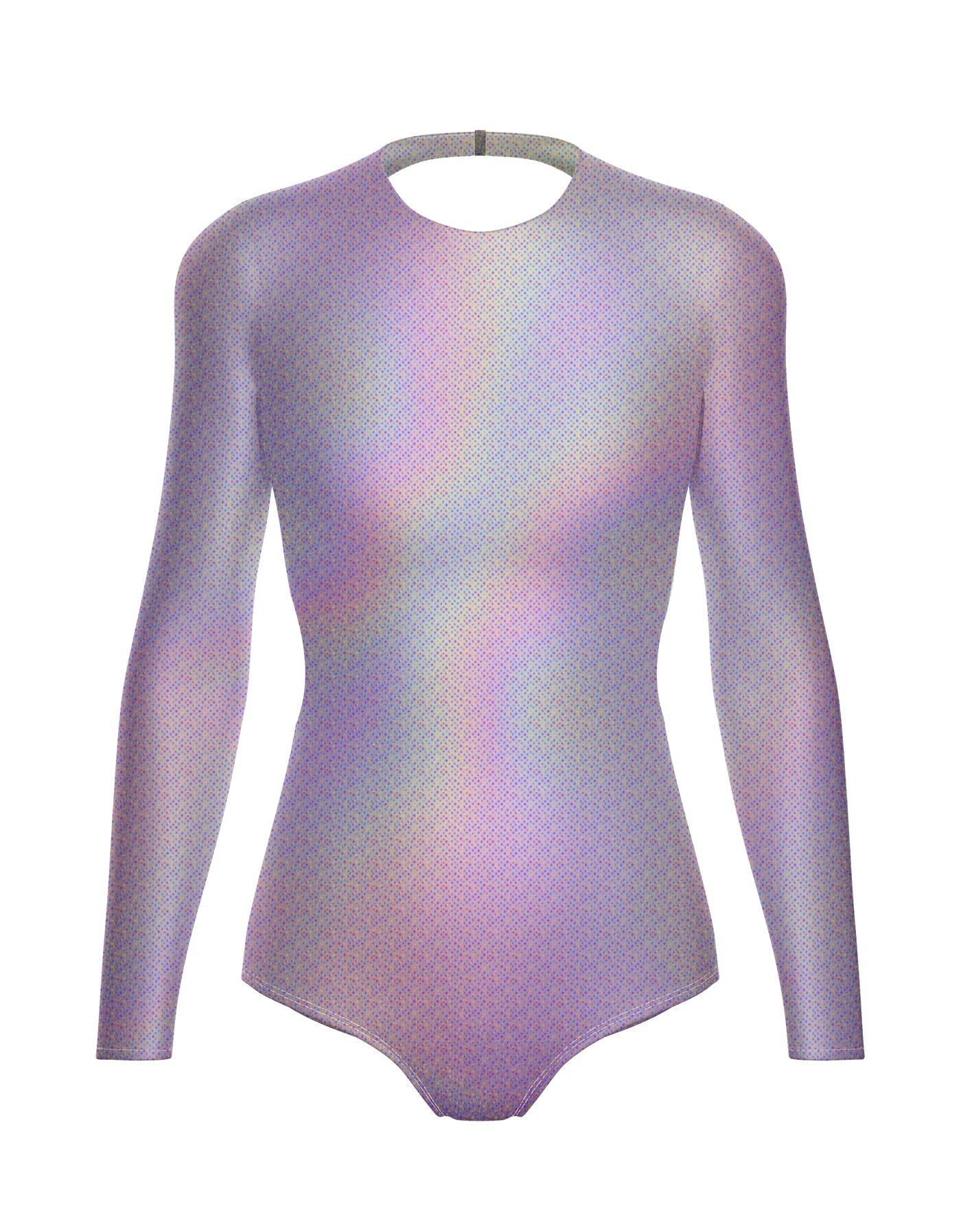 Hologram LS Leotard Triangle Back