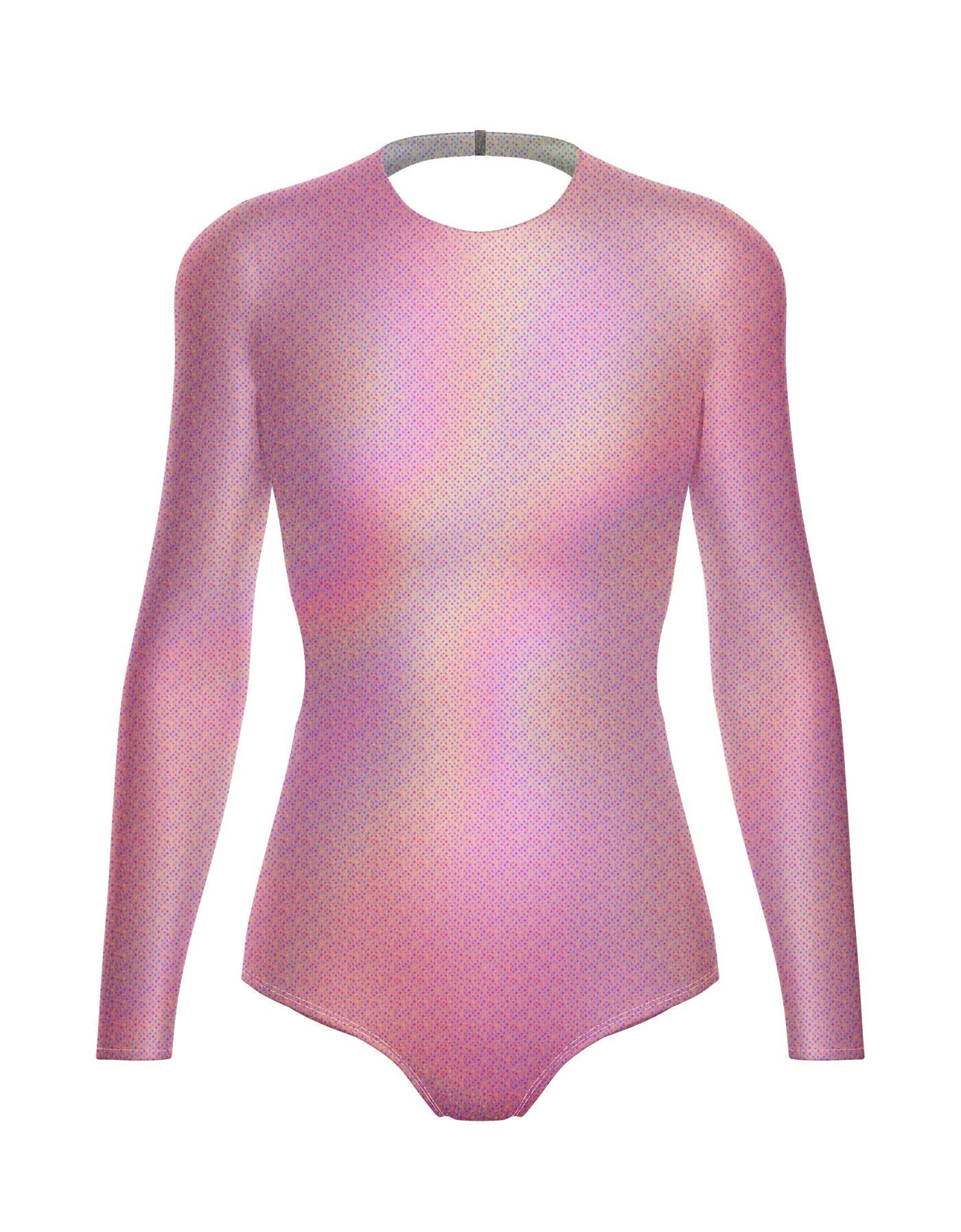 Hologram LS Leotard Triangle Back