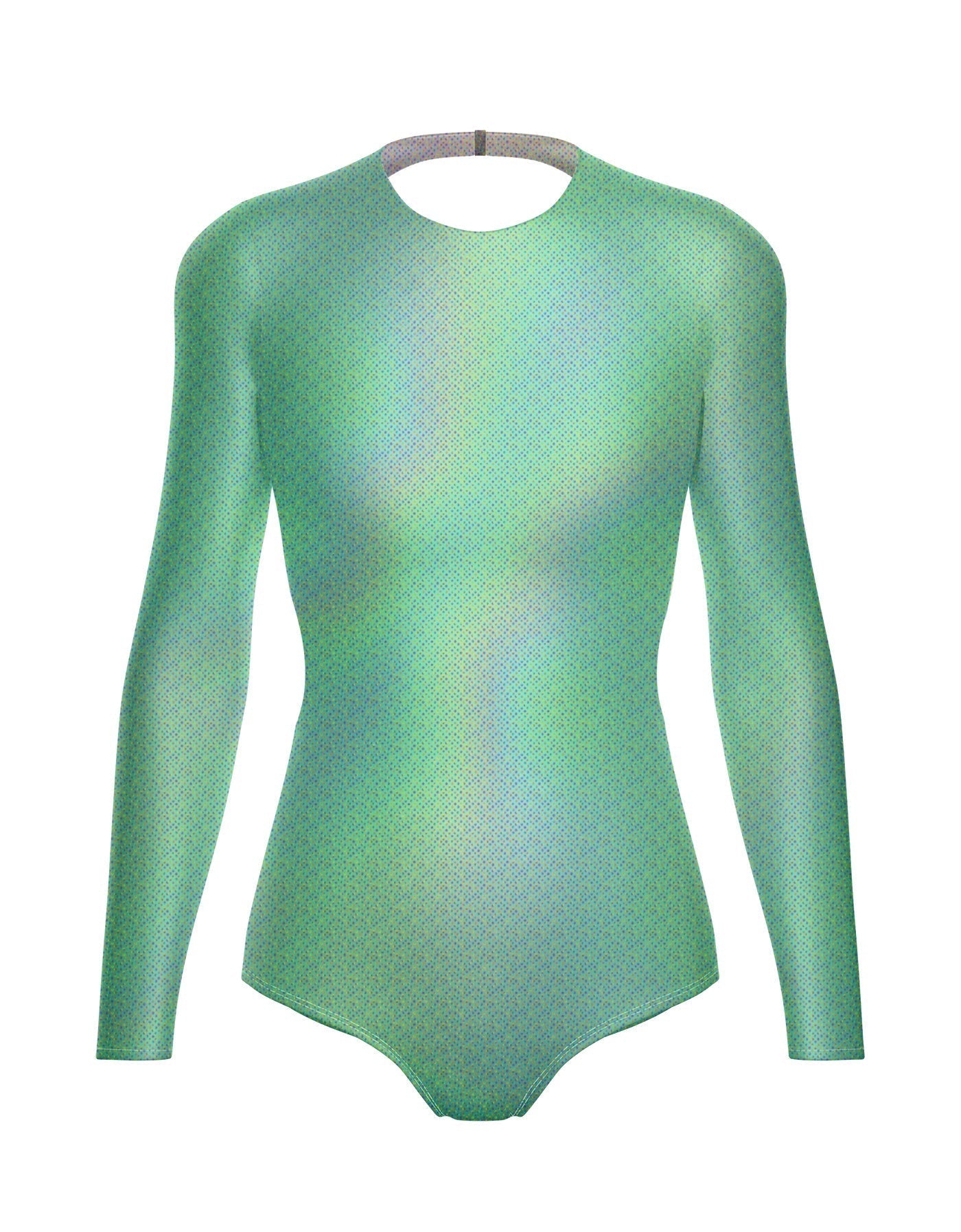 Hologram LS Leotard Triangle Back