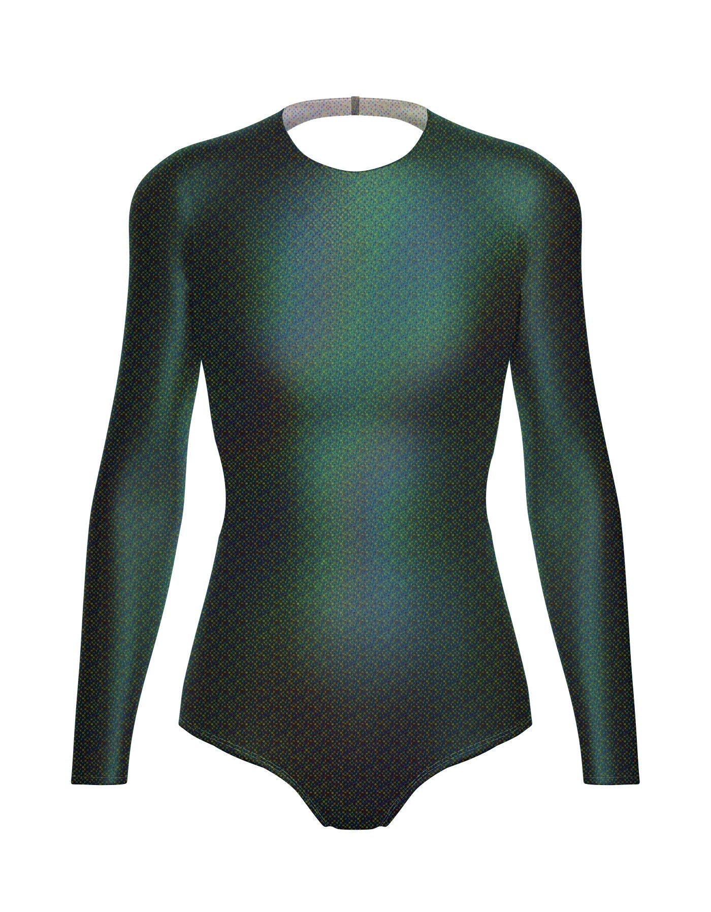 Hologram LS Leotard Triangle Back