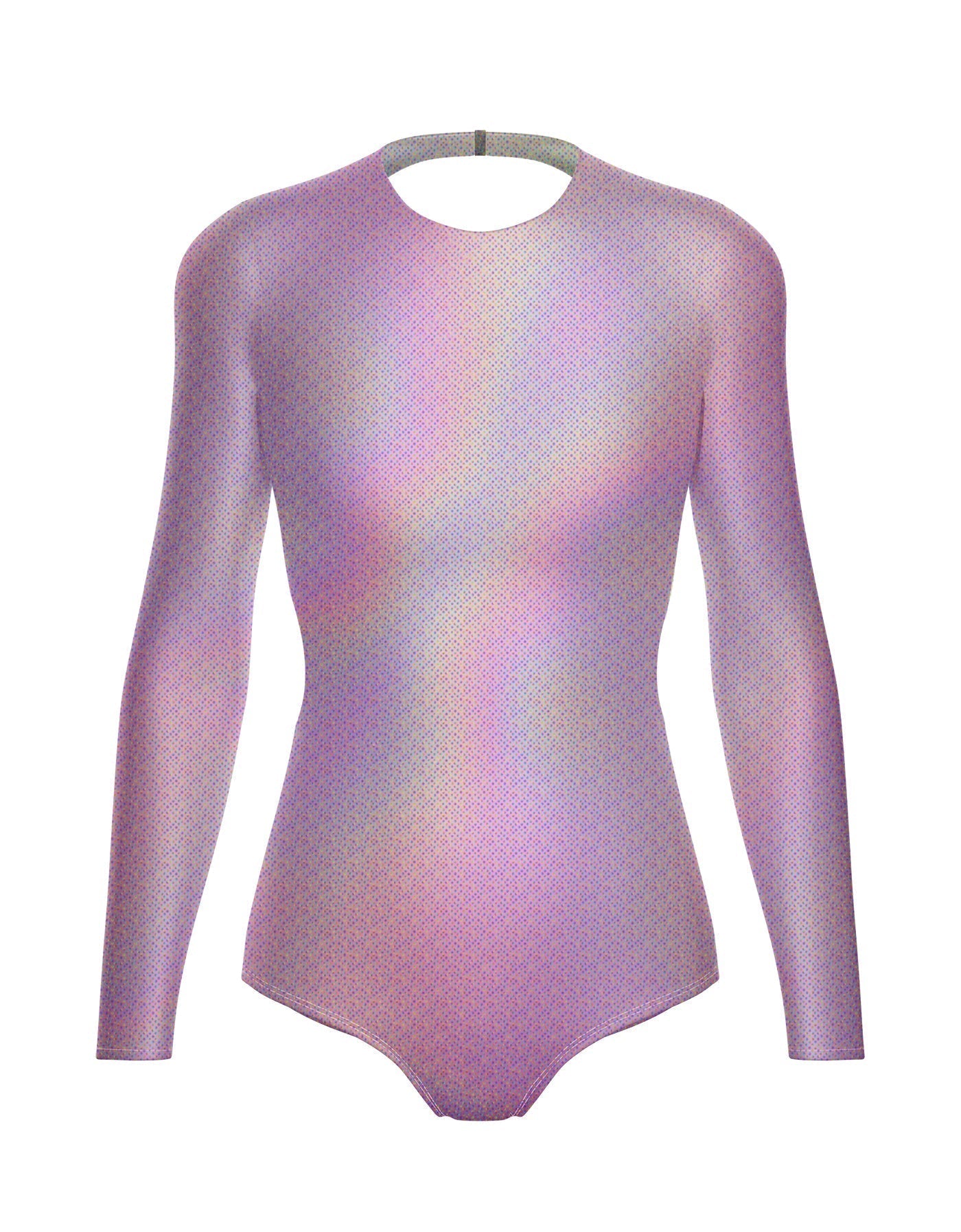 Hologram LS Leotard Triangle Back
