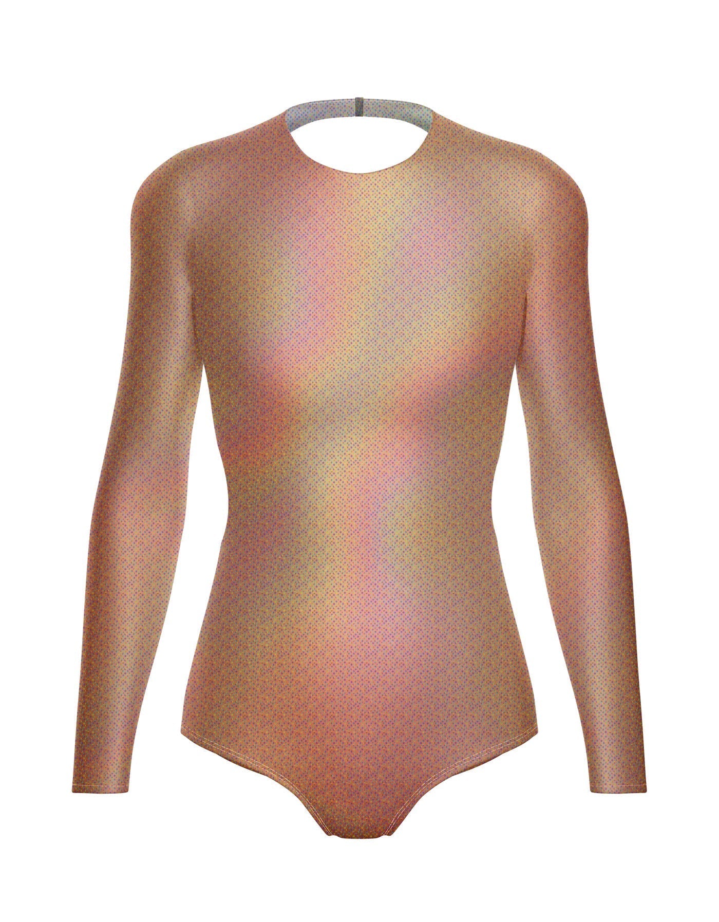 Hologram LS Leotard Triangle Back