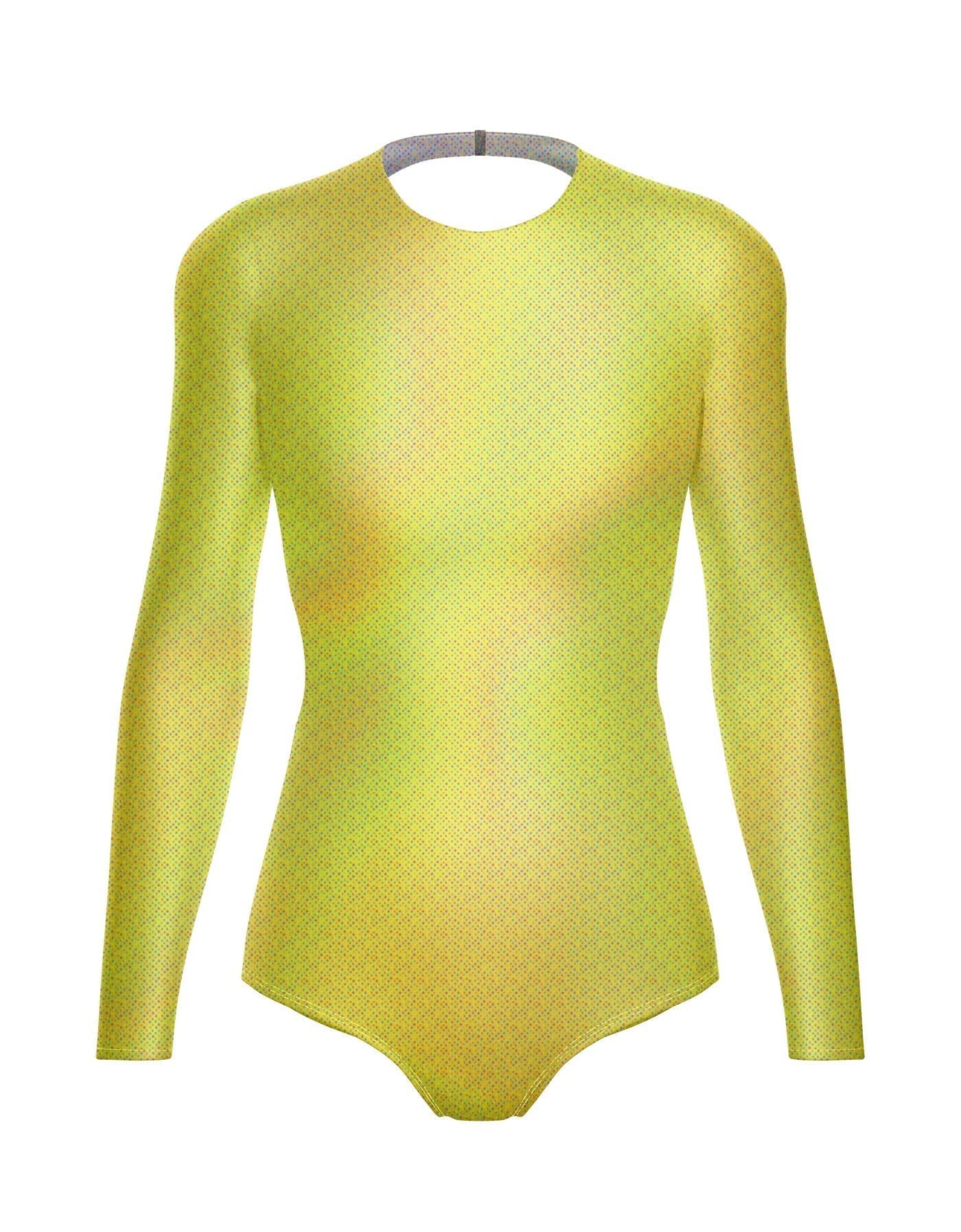 Hologram LS Leotard Triangle Back